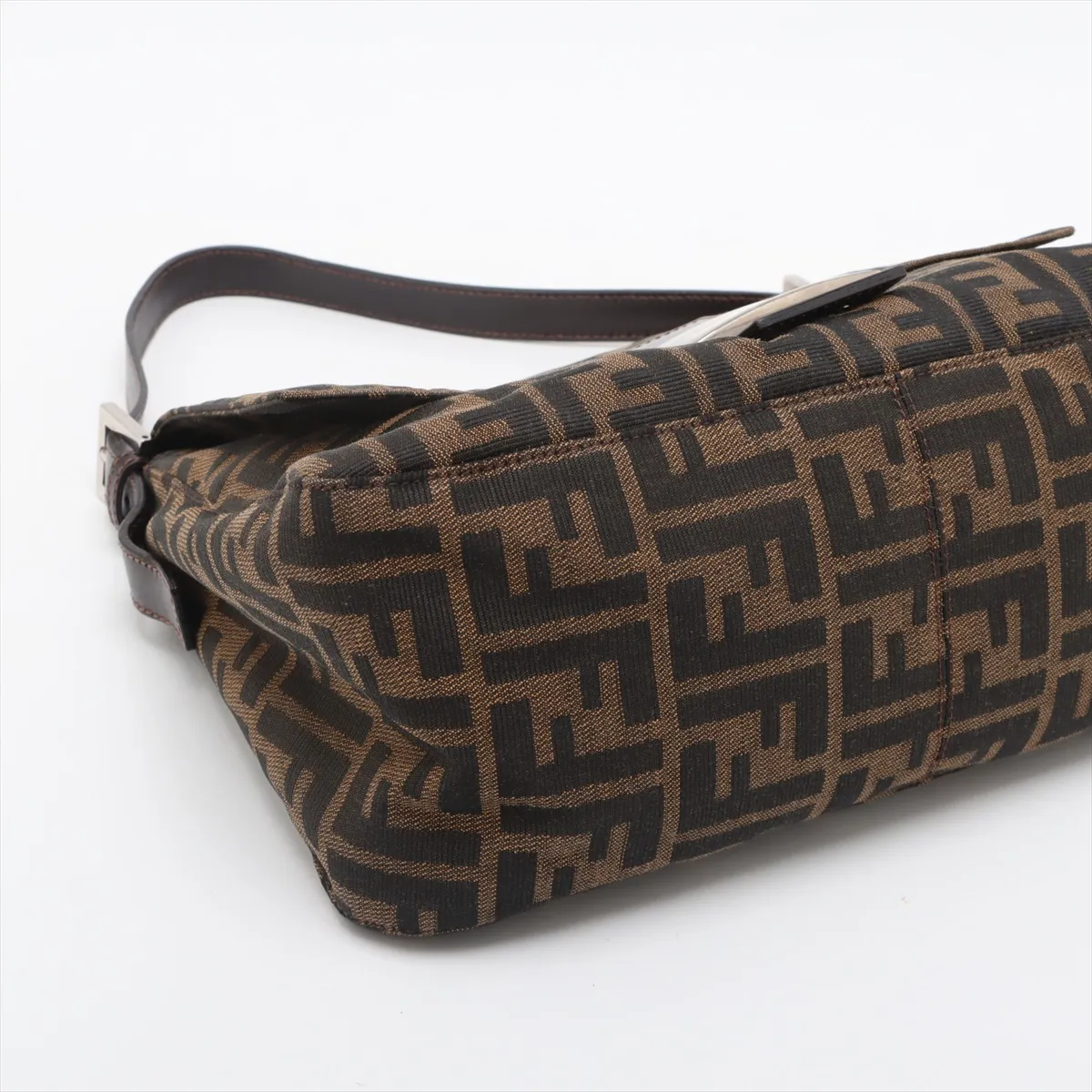 Zucca Mamma Bucket Canvas x Leather Tote Bag Brown — view 4