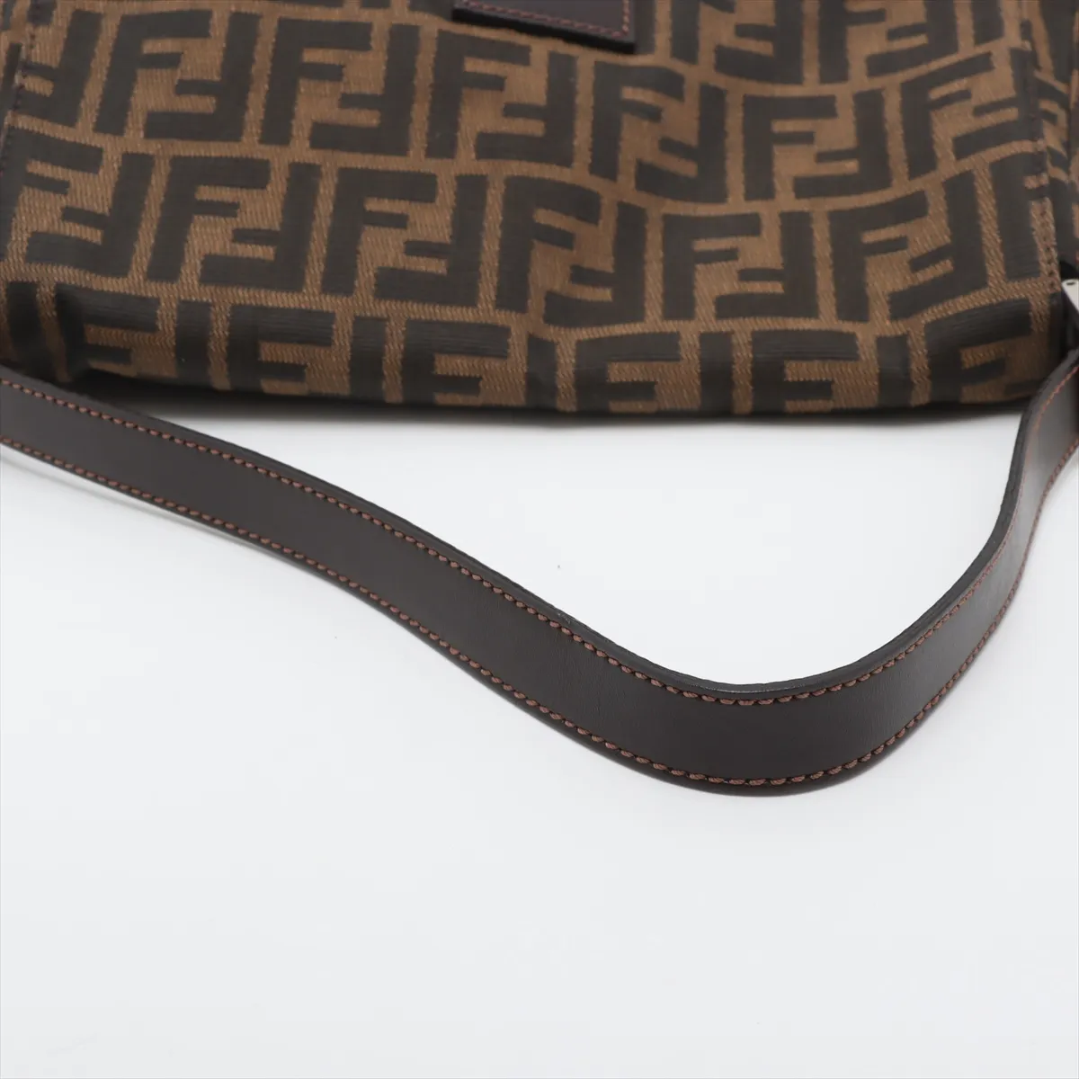 Zucca Mamma Bucket Canvas x Leather Tote Bag Brown — view 5
