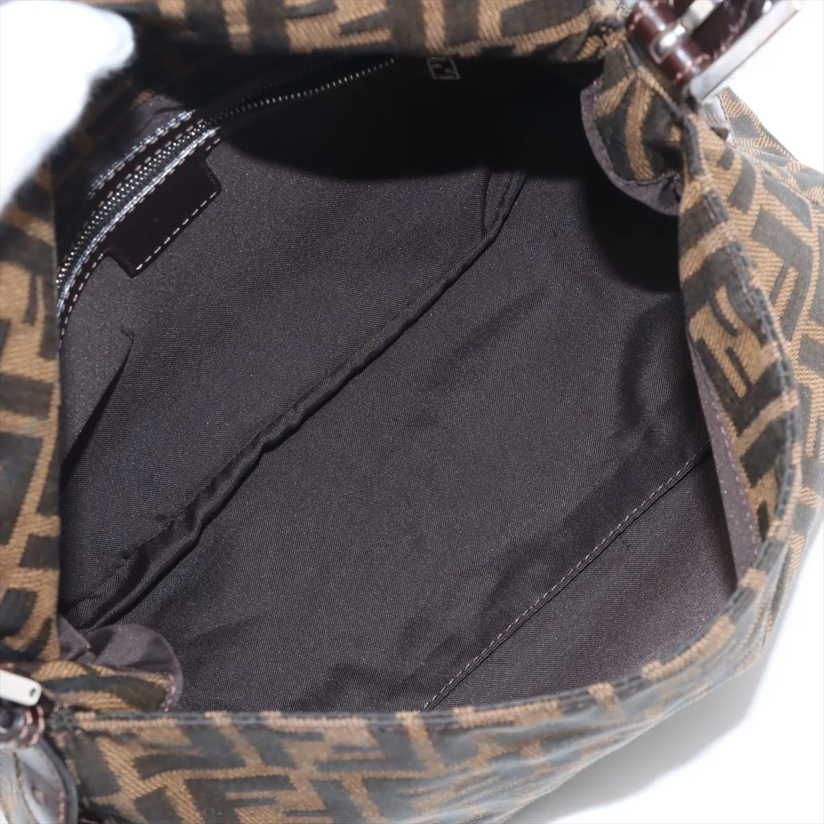 Zucca Mamma Bucket Canvas x Leather Tote Bag Brown — view 7
