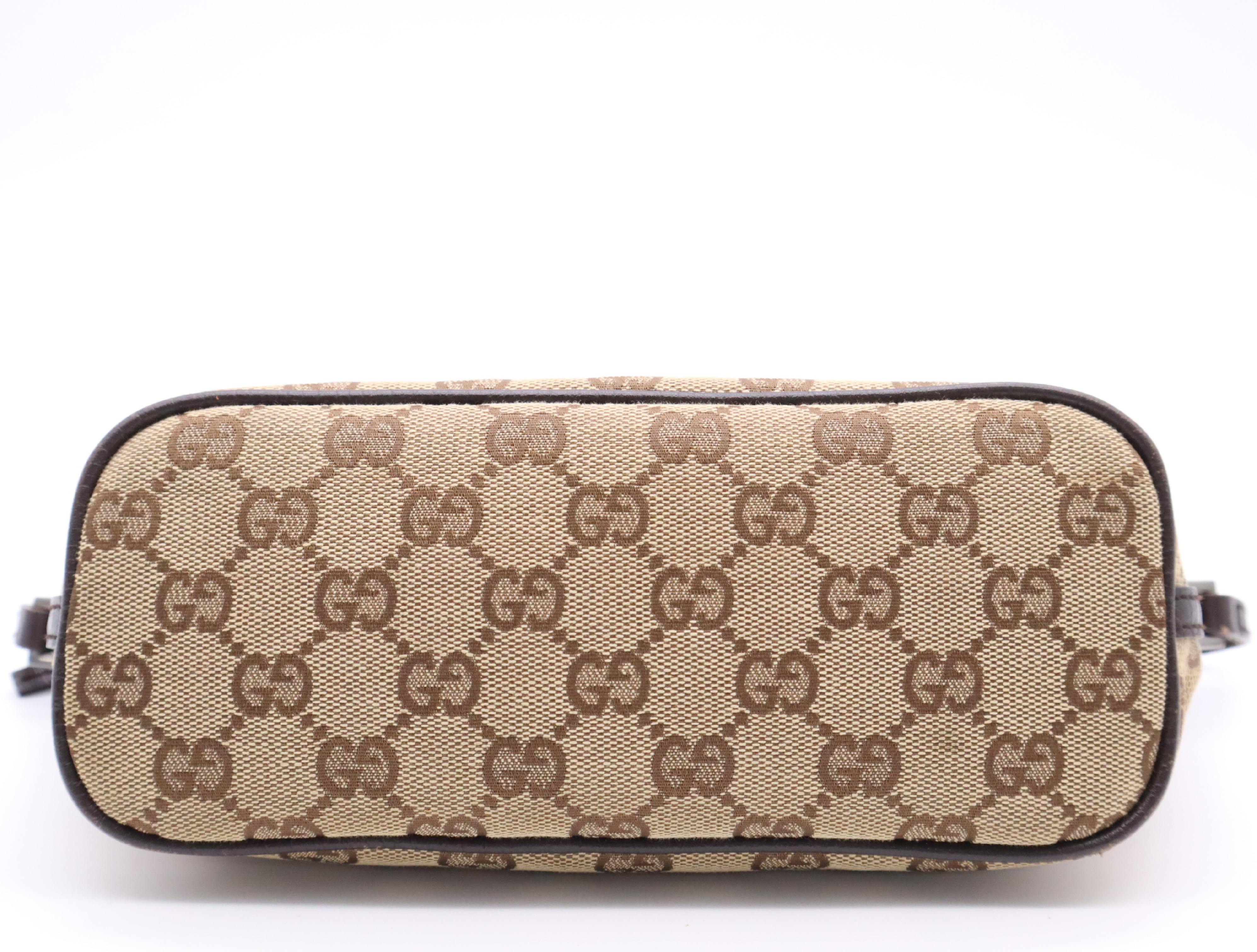 07198 GG Canvas Accessory Pouch Mini Handbag Beige Handbag — view 4