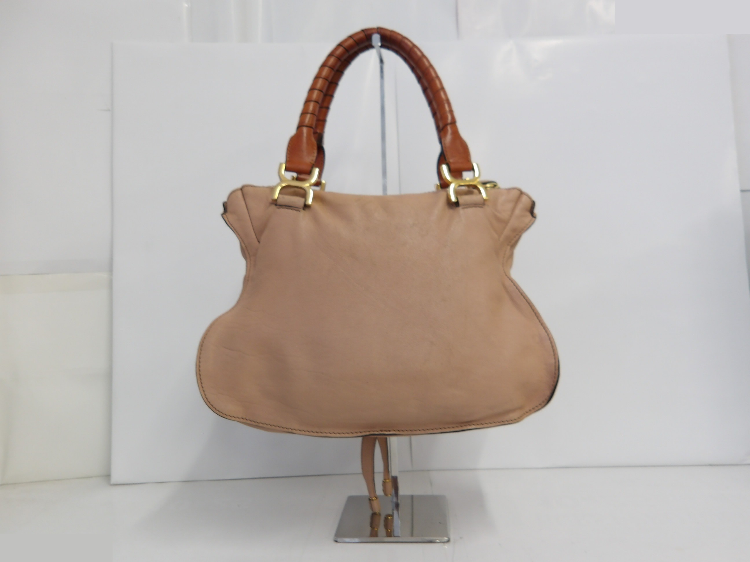 Marcie handbag with gold hardware — view 2