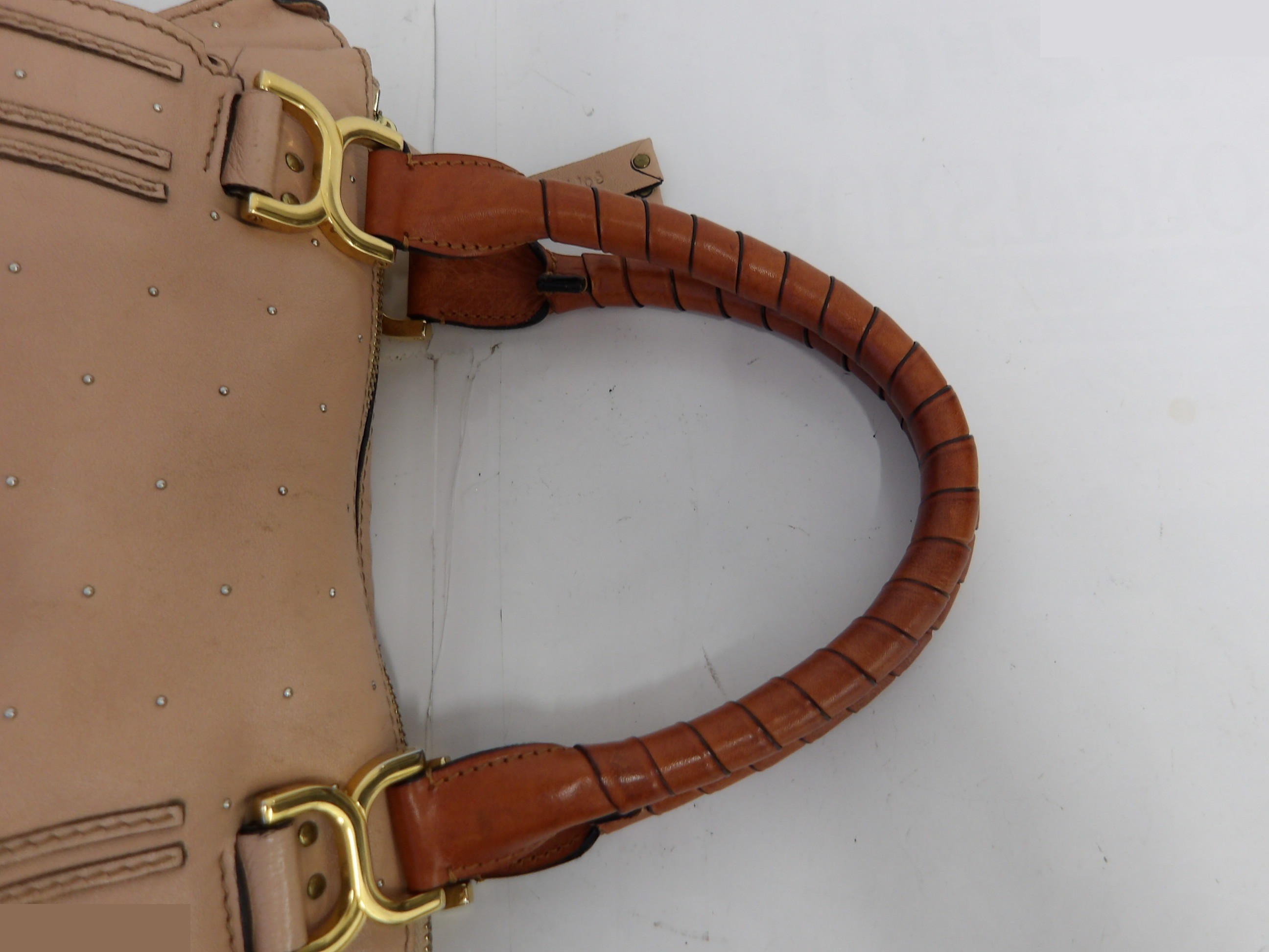 Marcie handbag with gold hardware — view 8