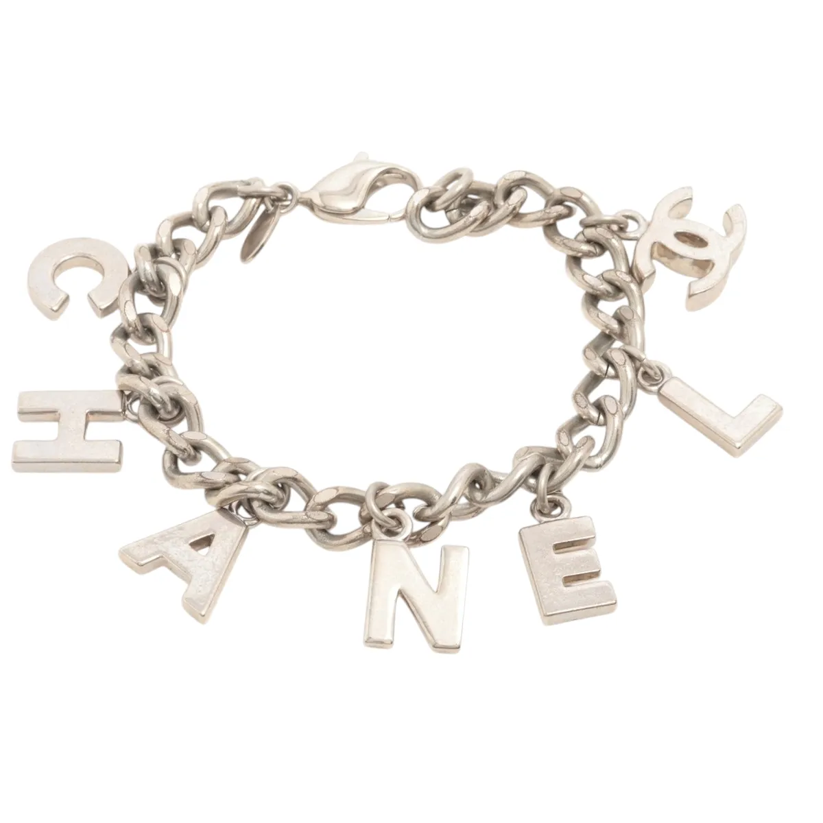logo bracelet, GP silver. Shows