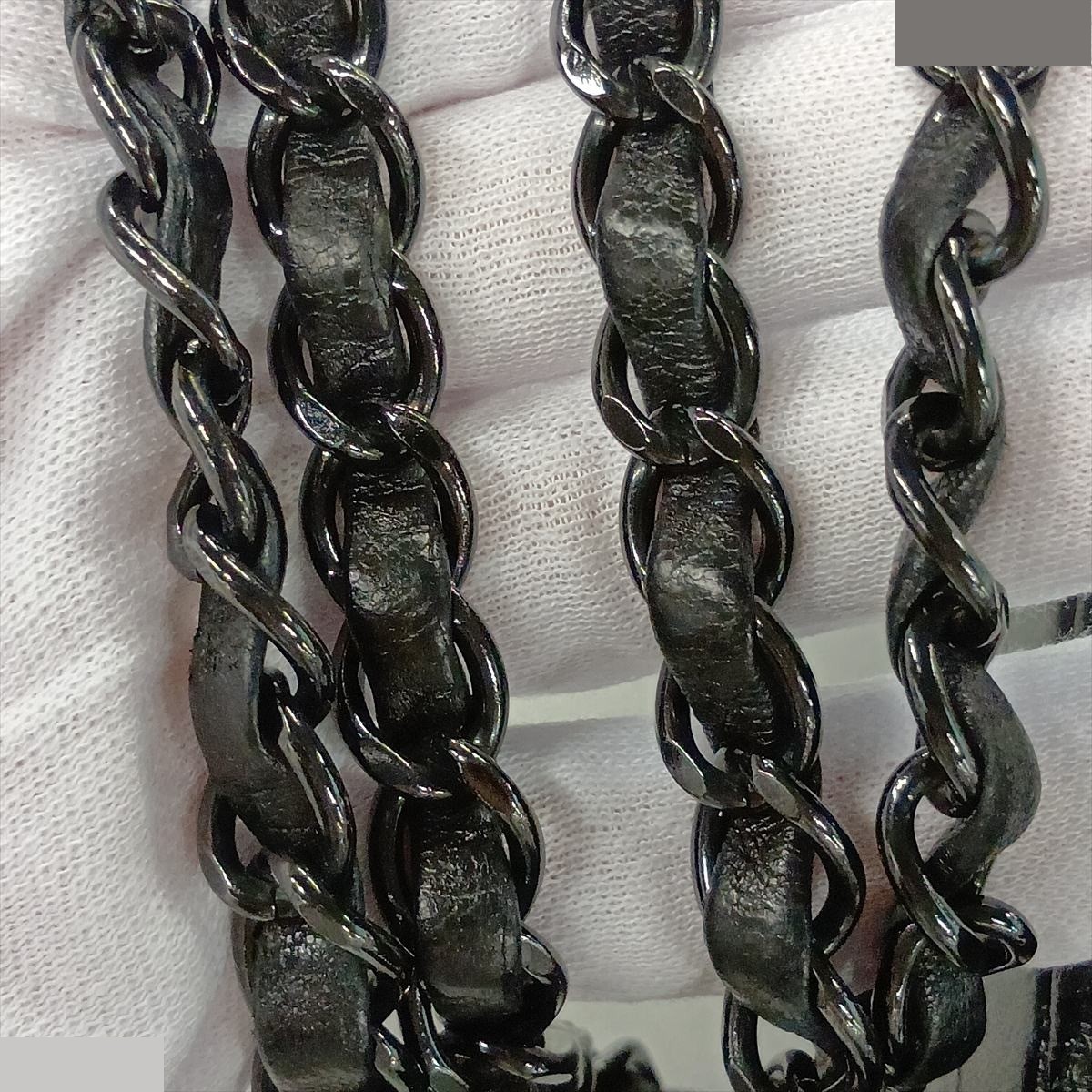 Chevron Lambskin Single Flap Single Chain Bag with V-Stitch — view 10
