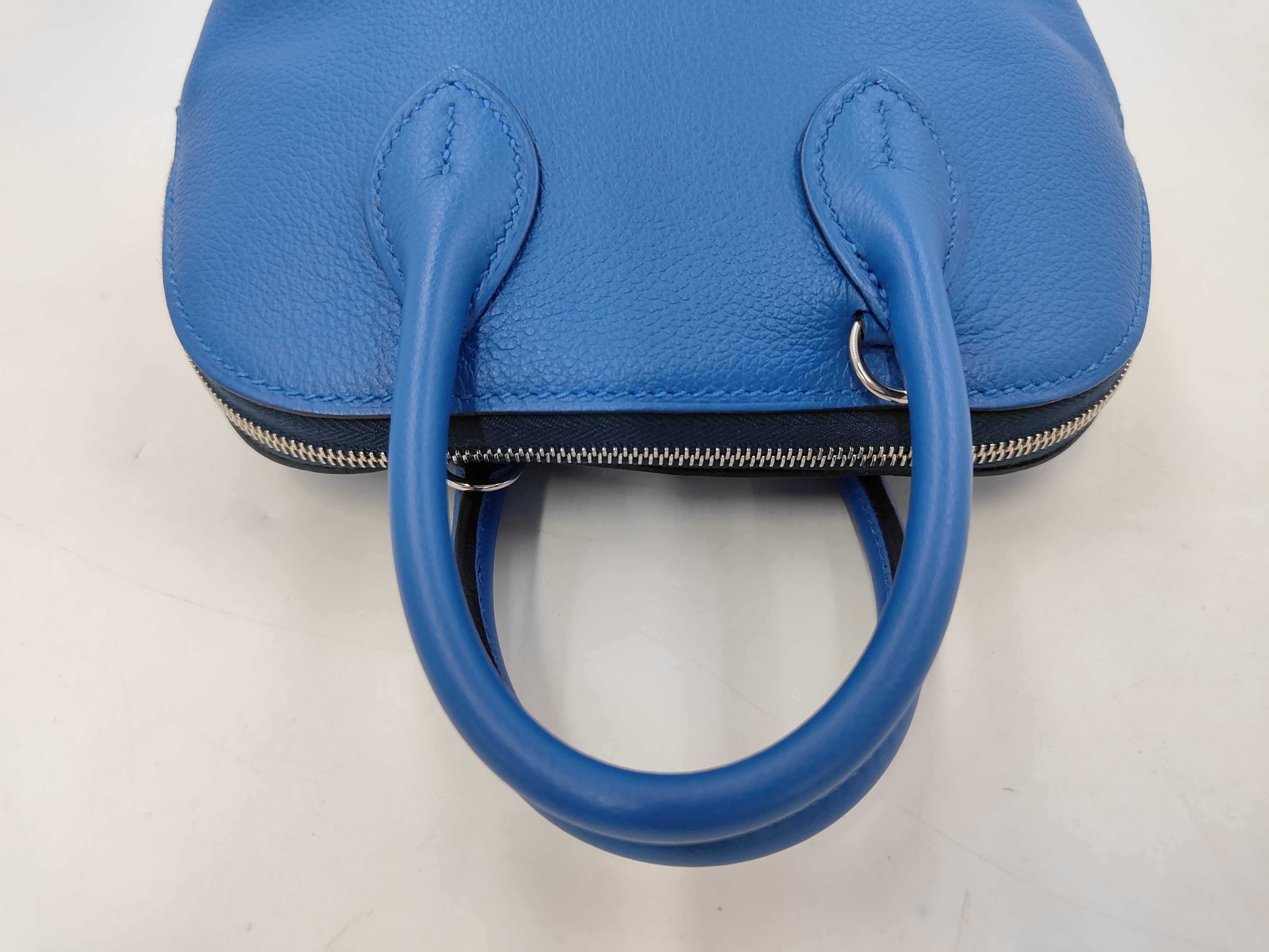 Bolide Mini Bicolor B Stamp Handbag with Strap and Dust Bag — view 5