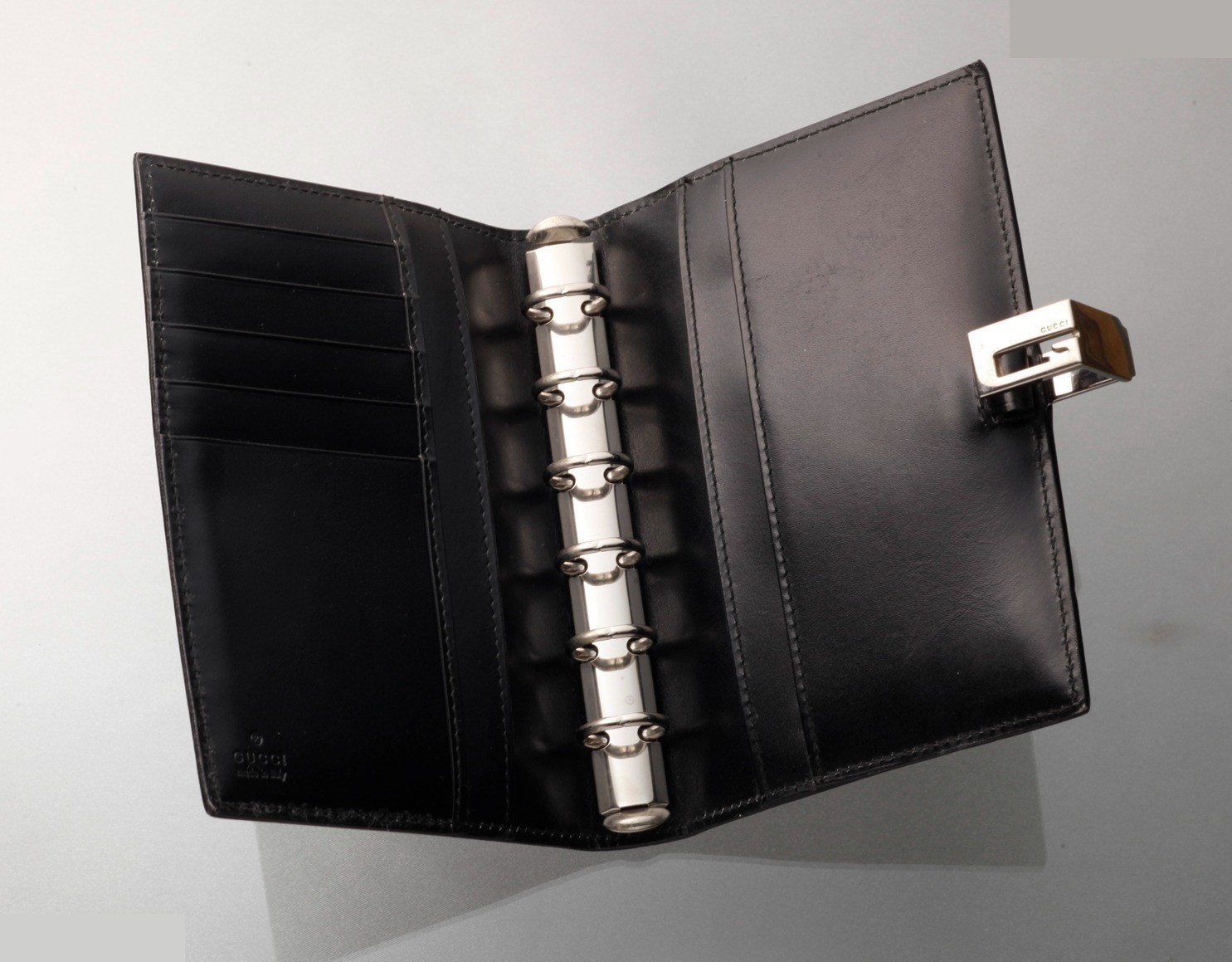 G-metal leather system notebook cover — view 3