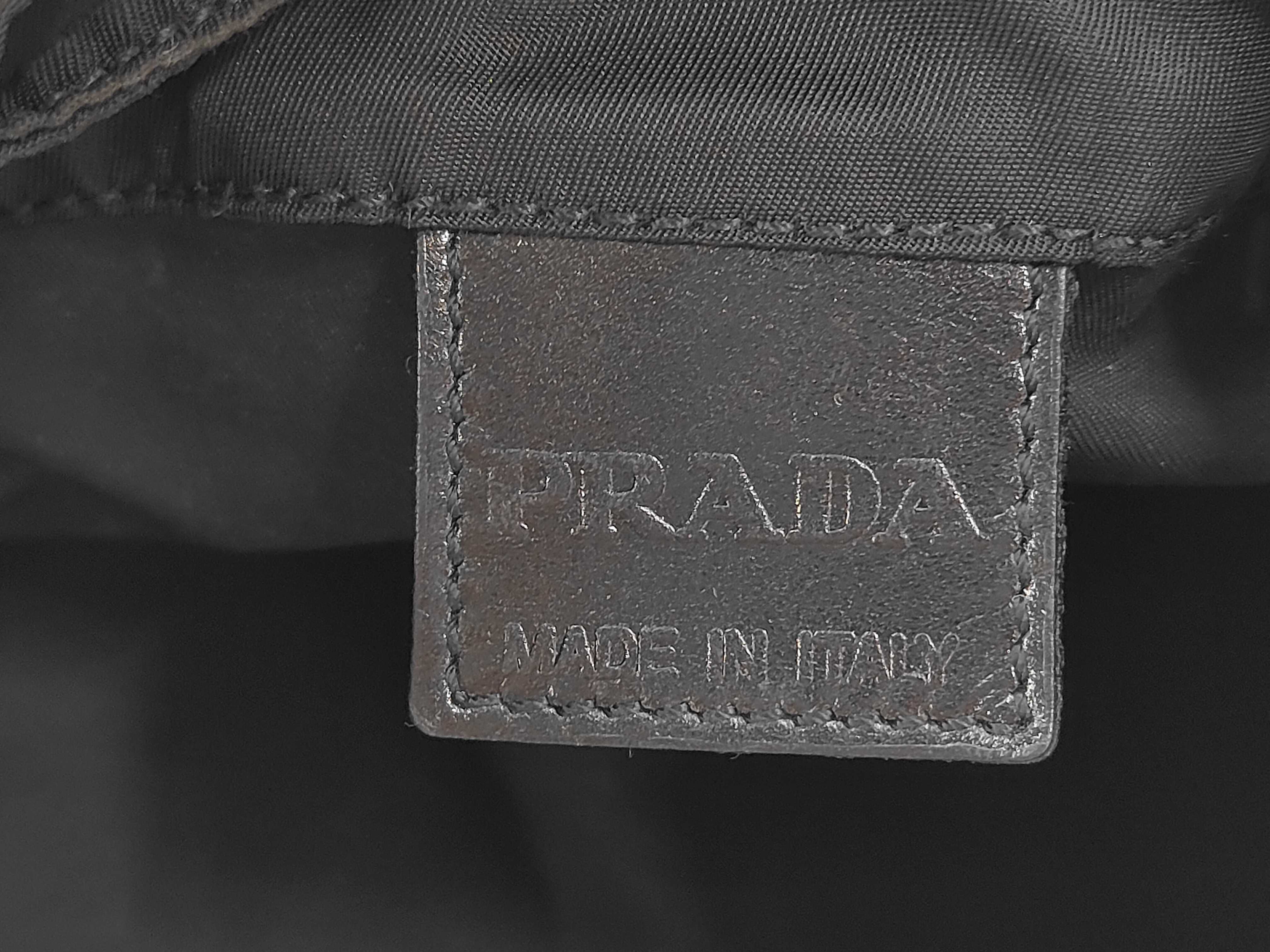 Pouch Drawstring Nylon Black Shoulder Bag — view 7