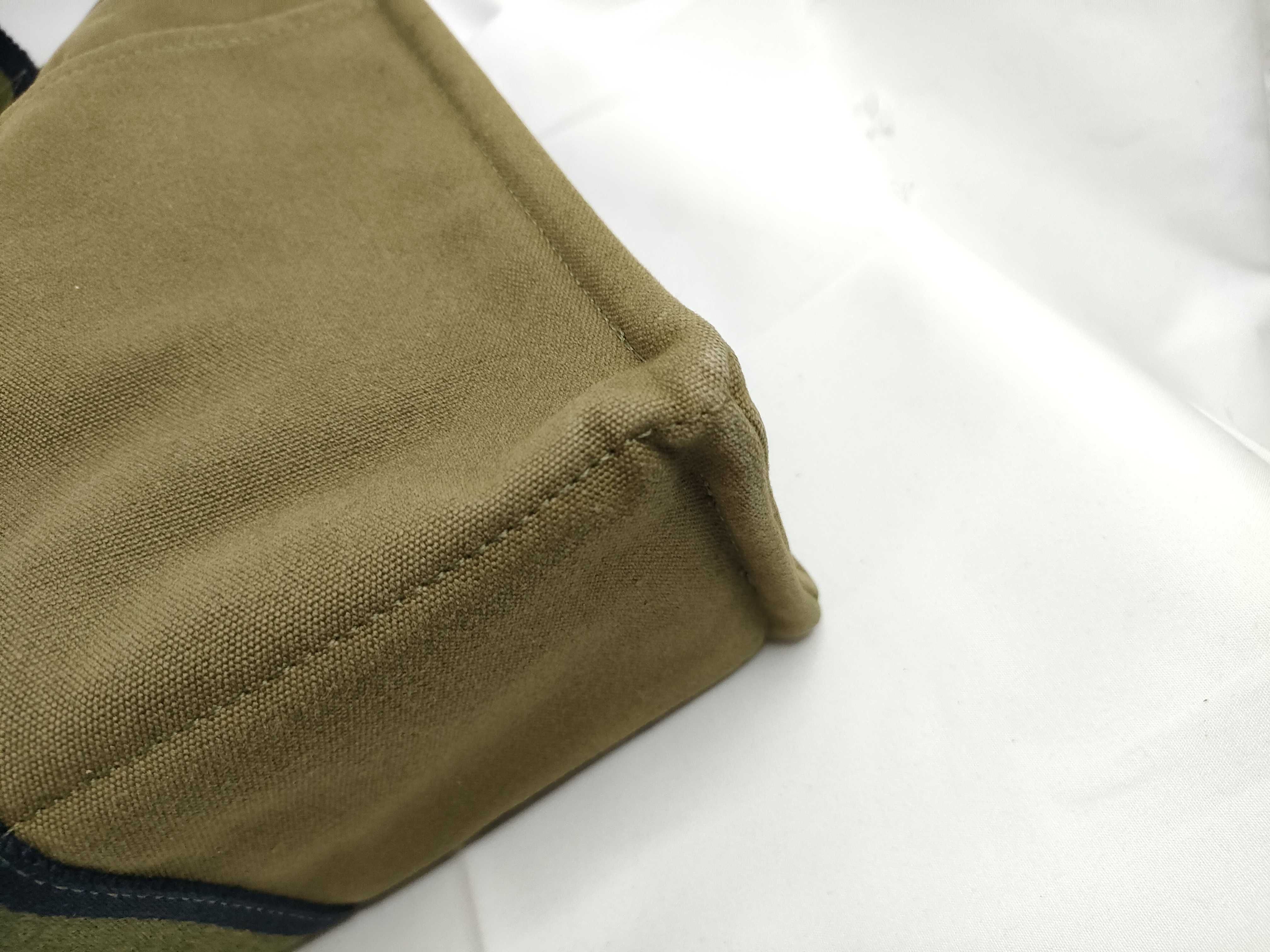 Fourre-Tout MM Khaki x Navy Handbag Tote Bag — view 5