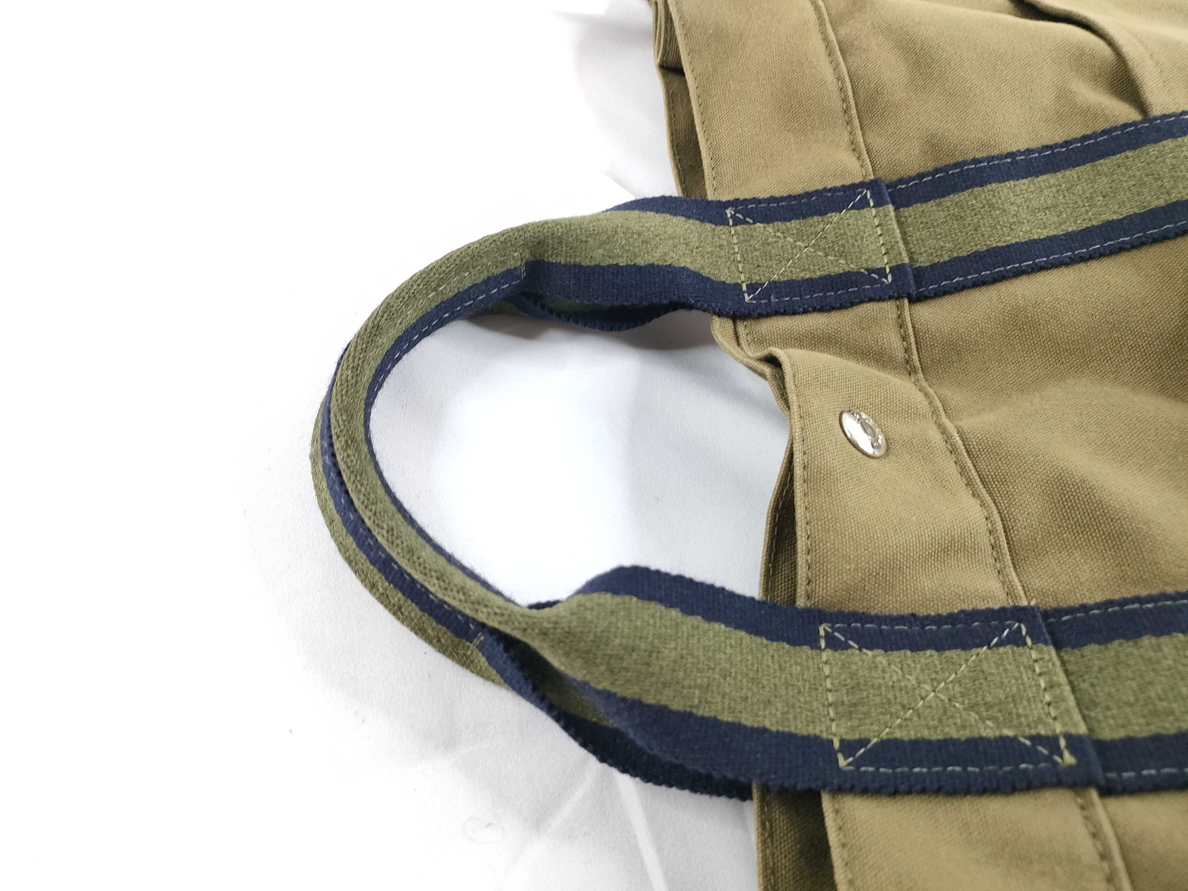 Fourre-Tout MM Khaki x Navy Handbag Tote Bag — view 6
