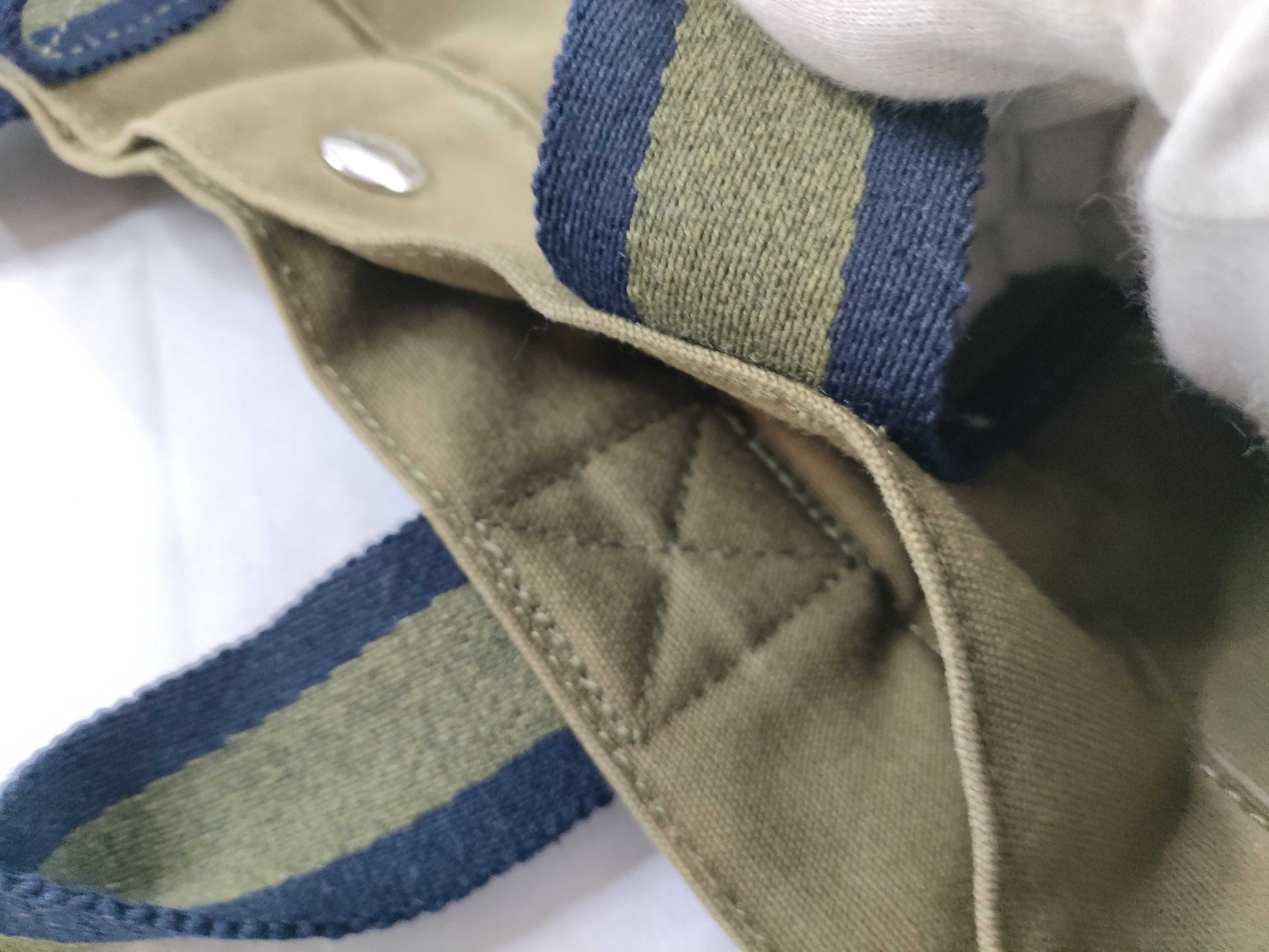 Fourre-Tout MM Khaki x Navy Handbag Tote Bag — view 8