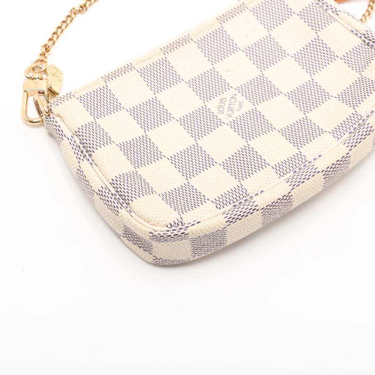 Damier Azur Mini Pochette Accessoires N58010 FL1016 White — view 4