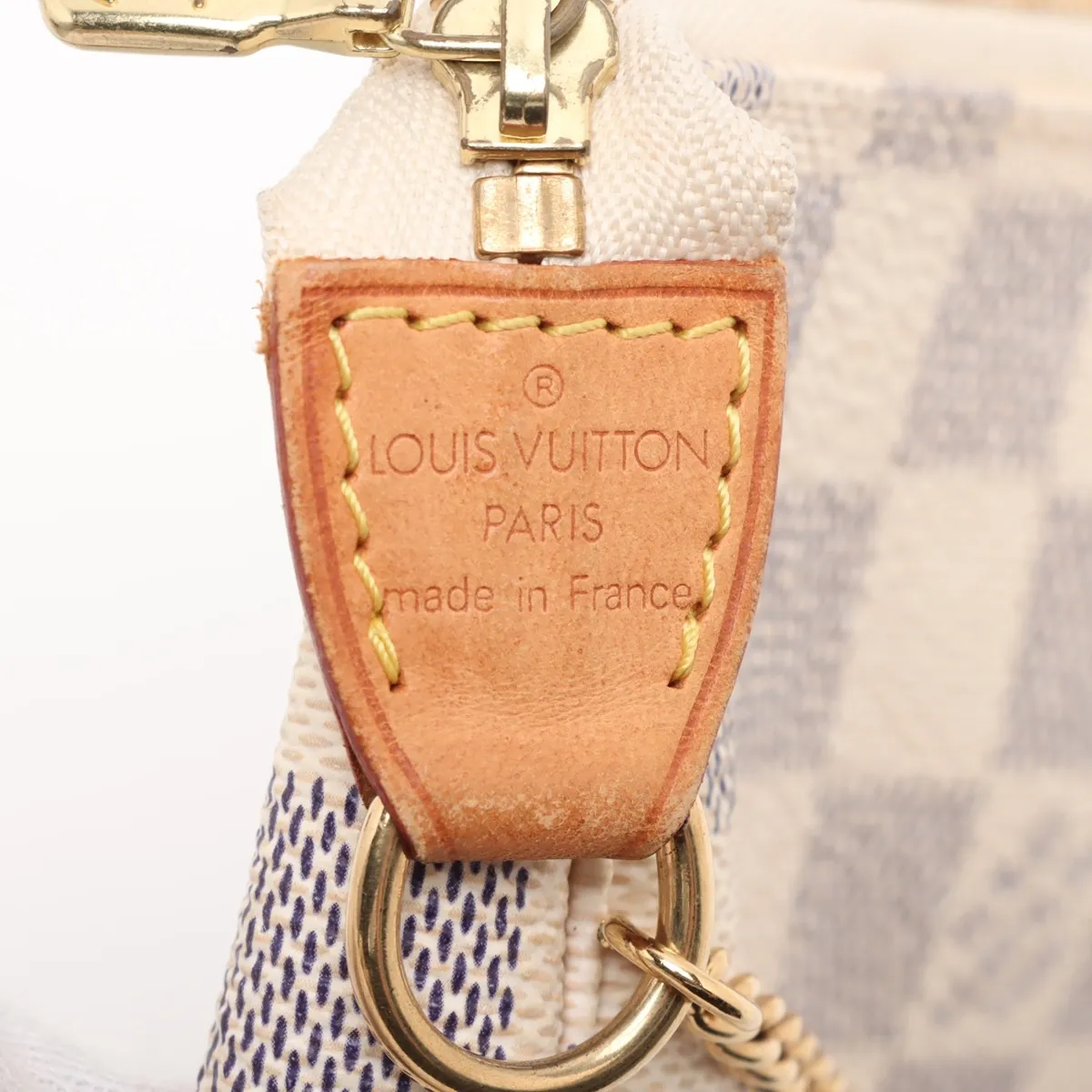 Damier Azur Mini Pochette Accessoires N58010 FL1016 White — view 8