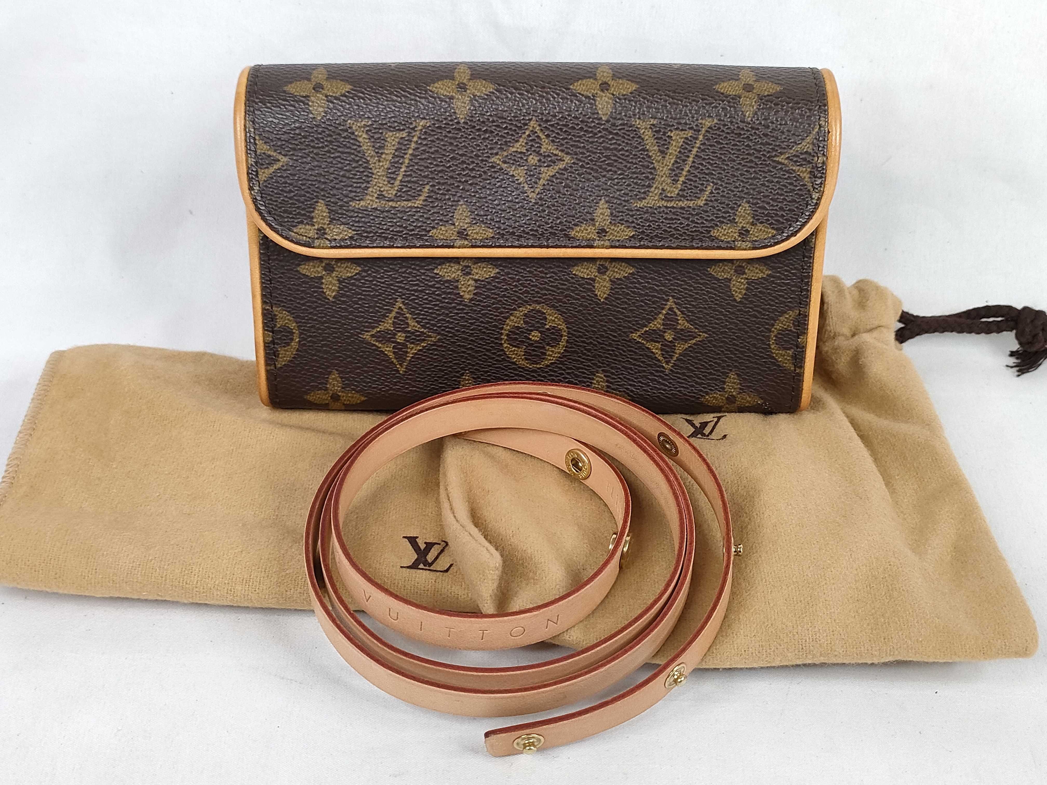 Monogram Pochette Florentine M51855 FL1003 Brown Belt Size S Shoulder Bag