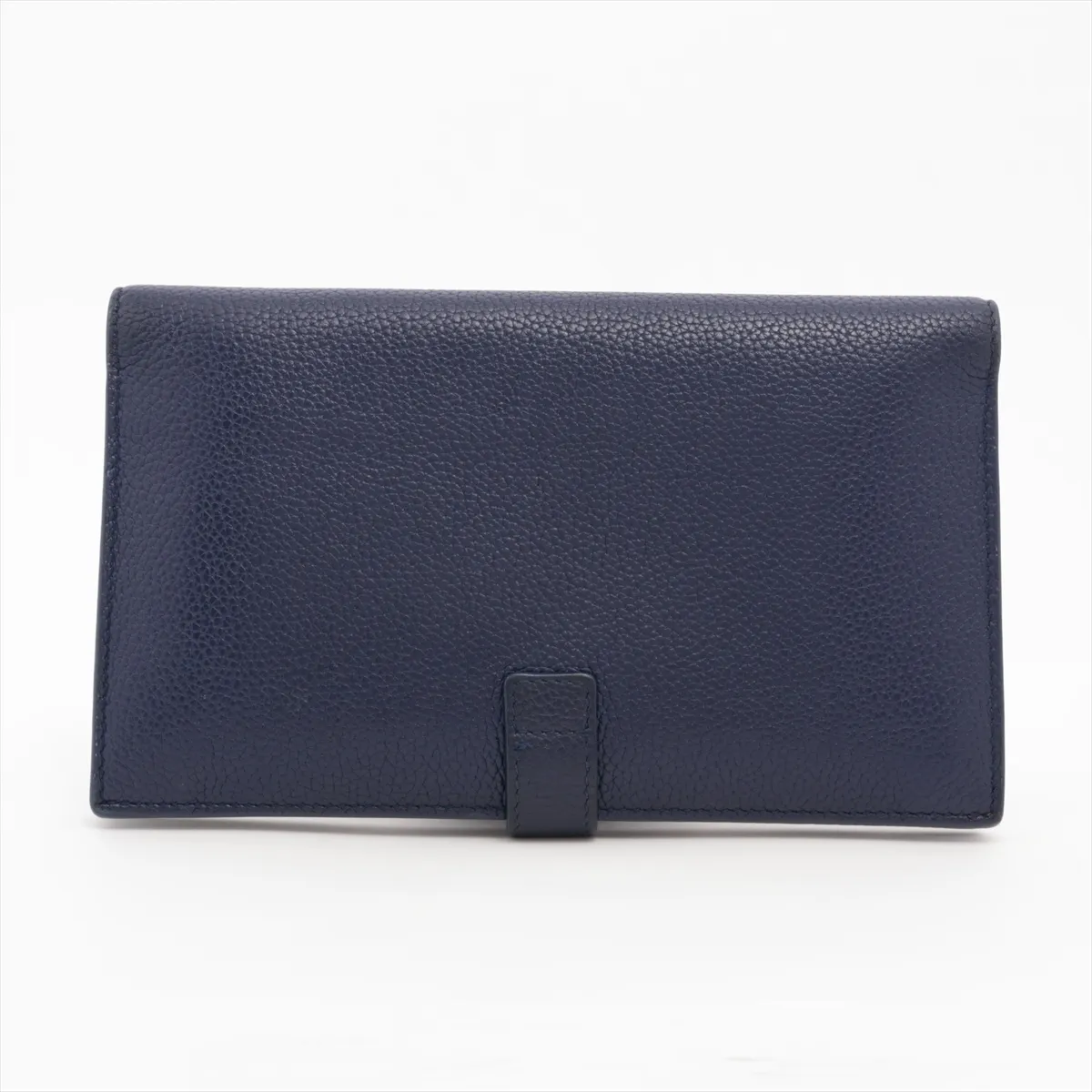 Leather Long Wallet, Blue, MRT535932 — view 2