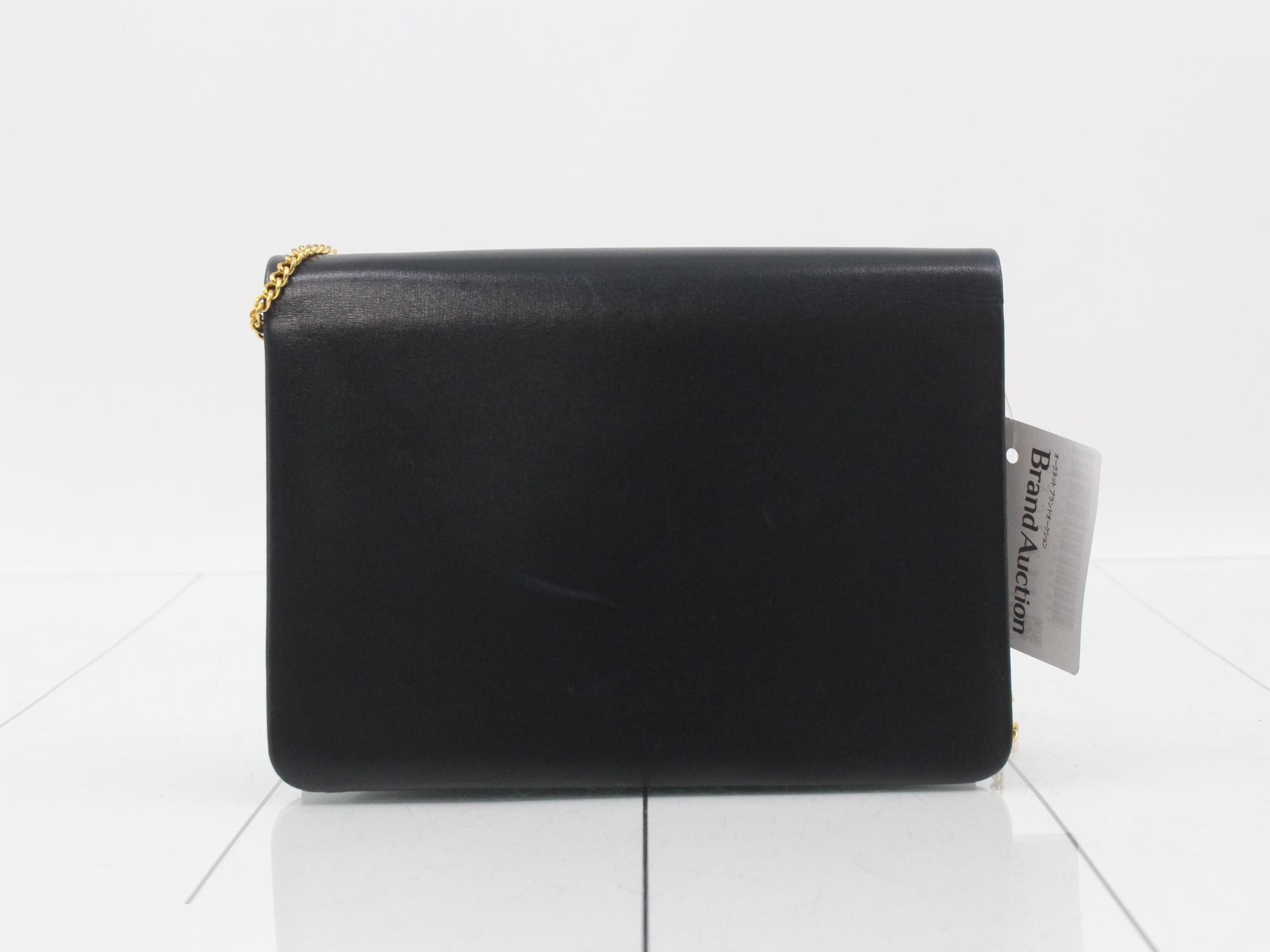 Shoulder bag, leather, navy — view 2