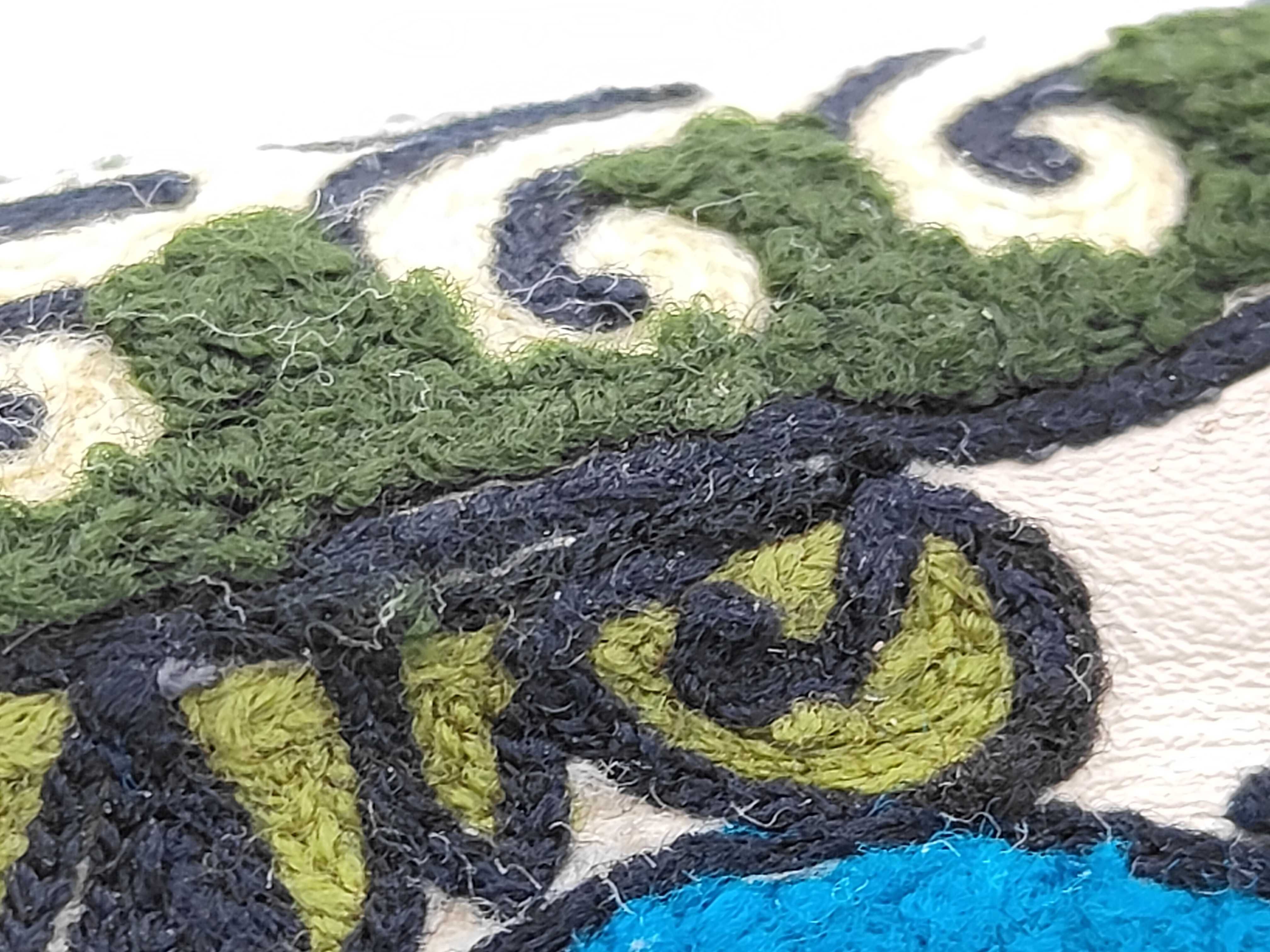 PH - William De Morgan Mini Embroidered Blue Leather Floral Gate Crossbody Shoulder Bag — view 13
