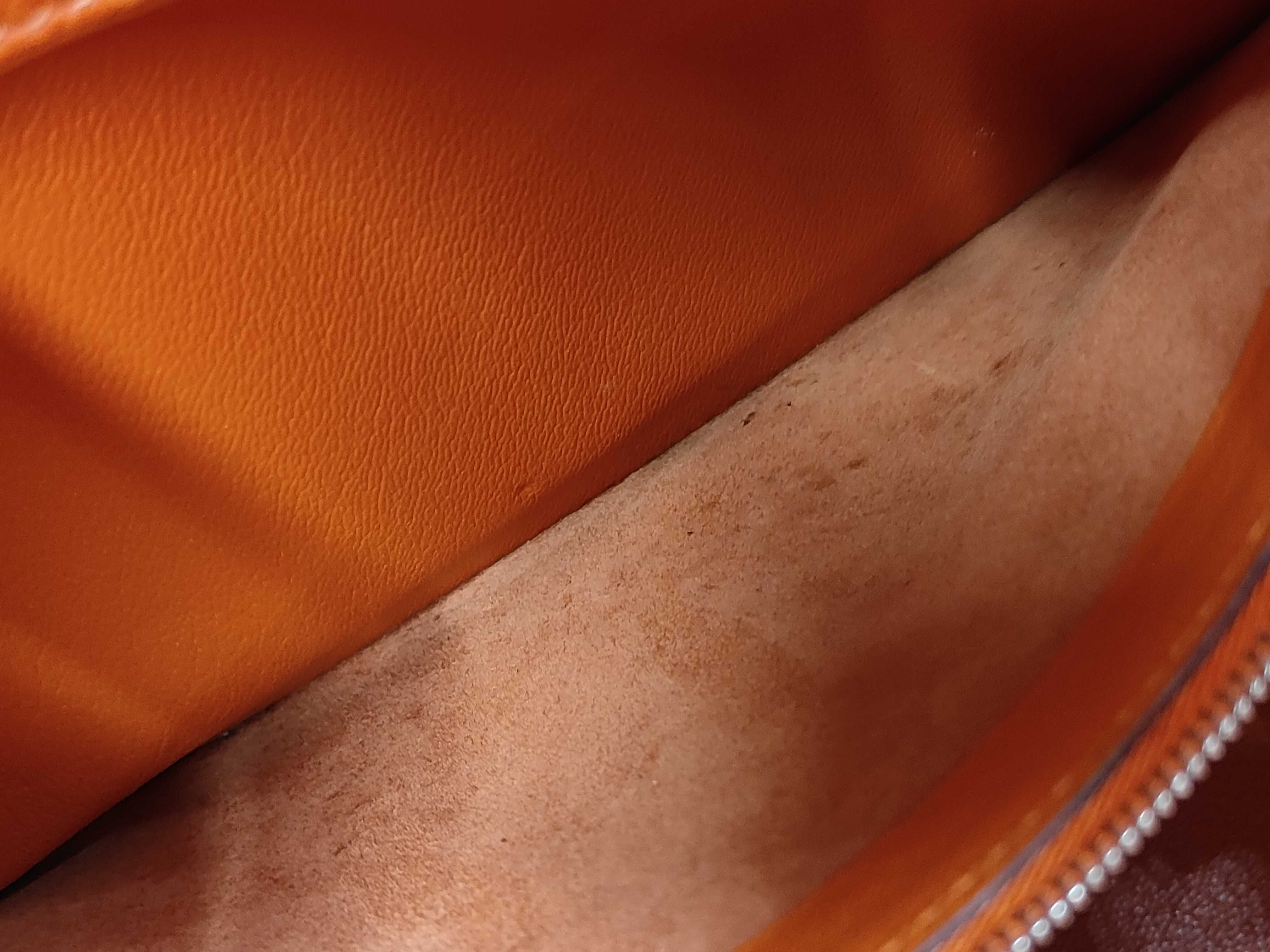 Birkin 30 Togo Orange Handbag with Silver Hardware ( J stamp) — view 9
