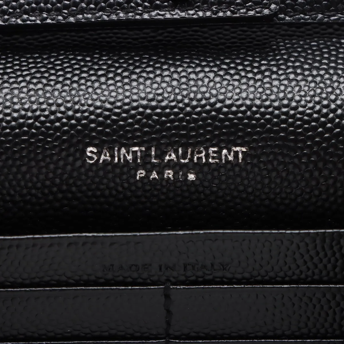 Cassandra Leather Chain Wallet, Black, 377828 — view 11