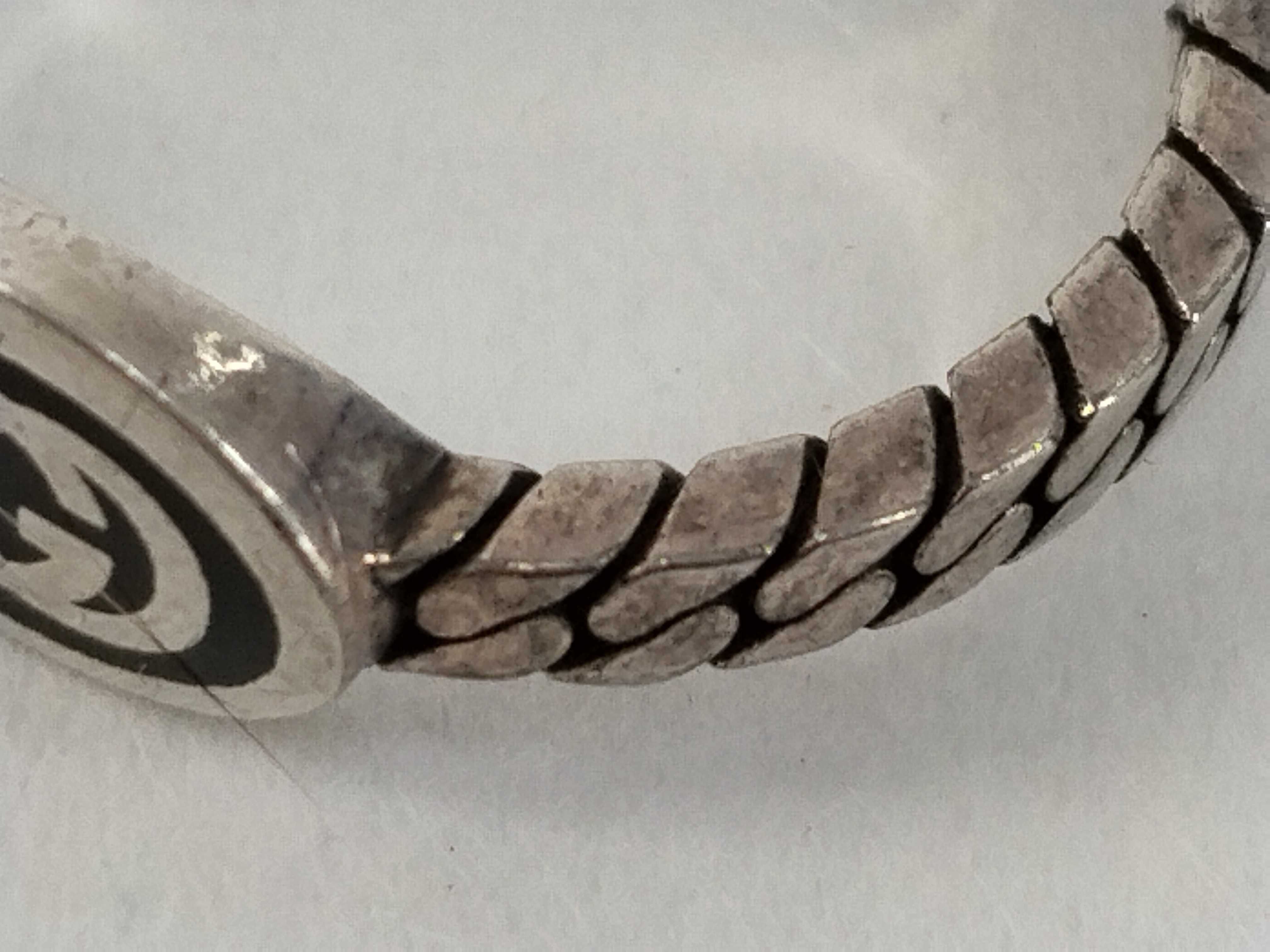 Interlocking G Slim Ring, SV925, #18, 3.3g. — view 8