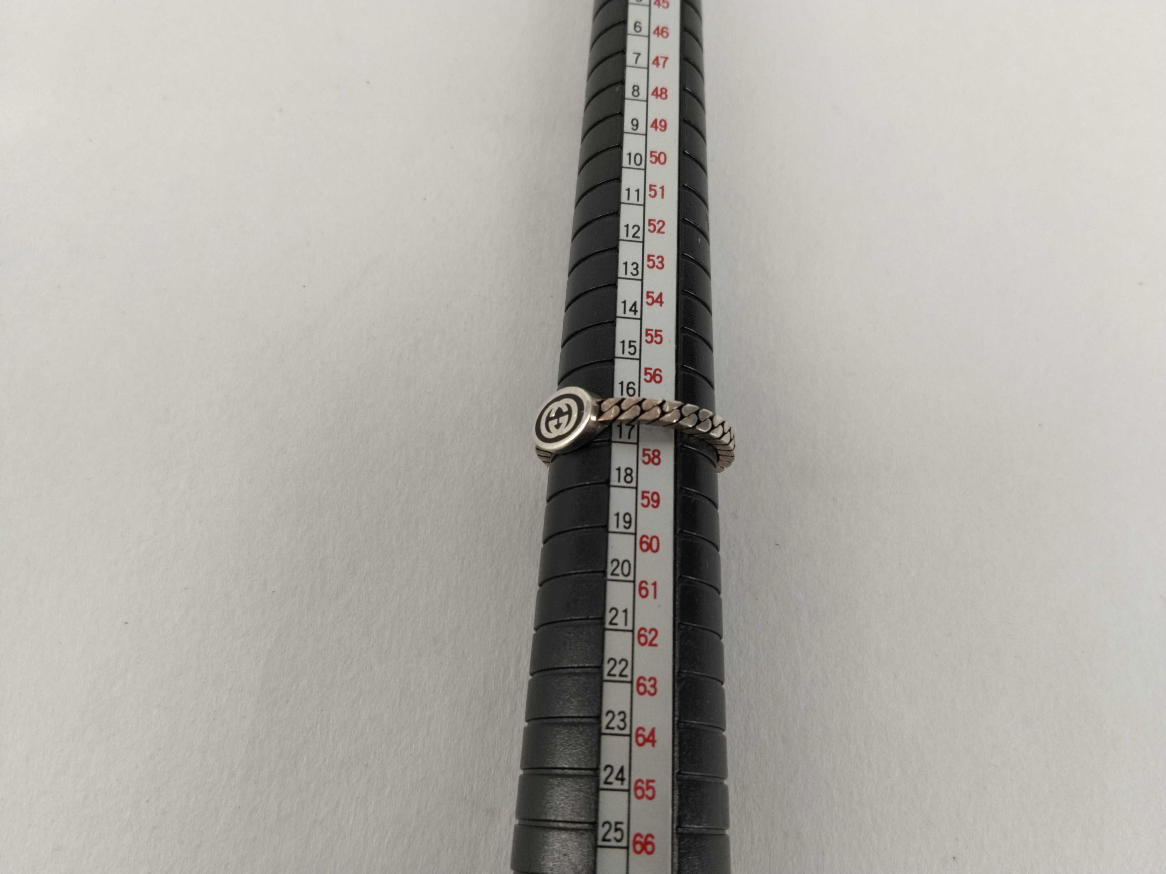 Interlocking G Slim Ring, SV925, #18, 3.3g. — view 10