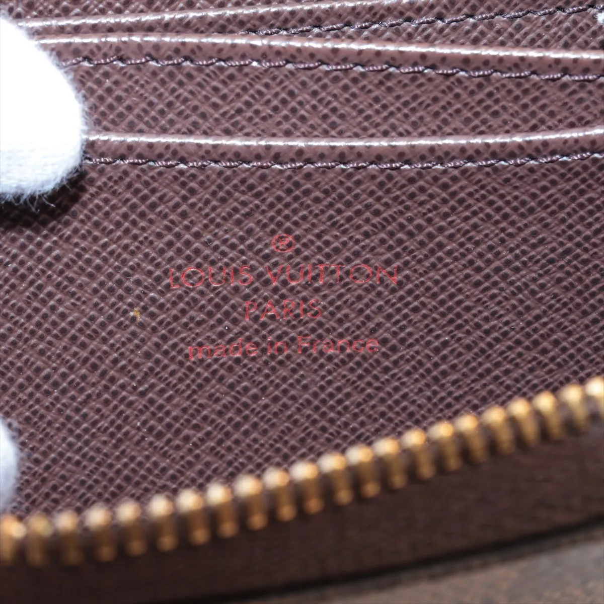 Damier Zippy Coin Purse N63070 Brown Compact Wallet (RFID detected) — view 9