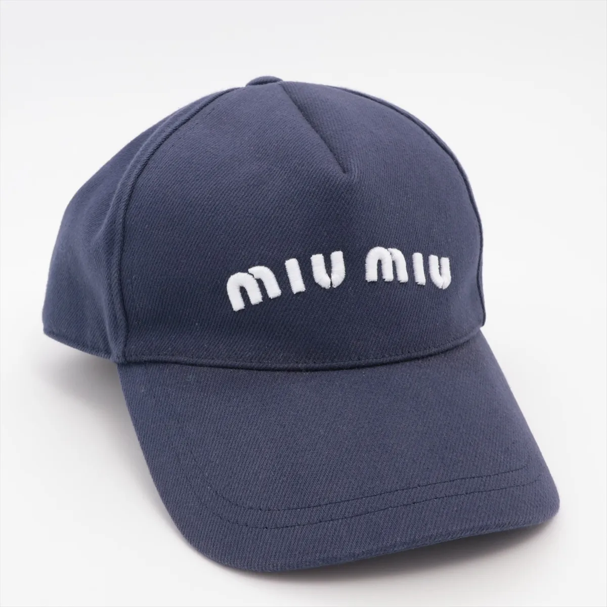5HC179 Logo Cap, Size S, Cotton, Navy. Shows signs of wear, — view 2