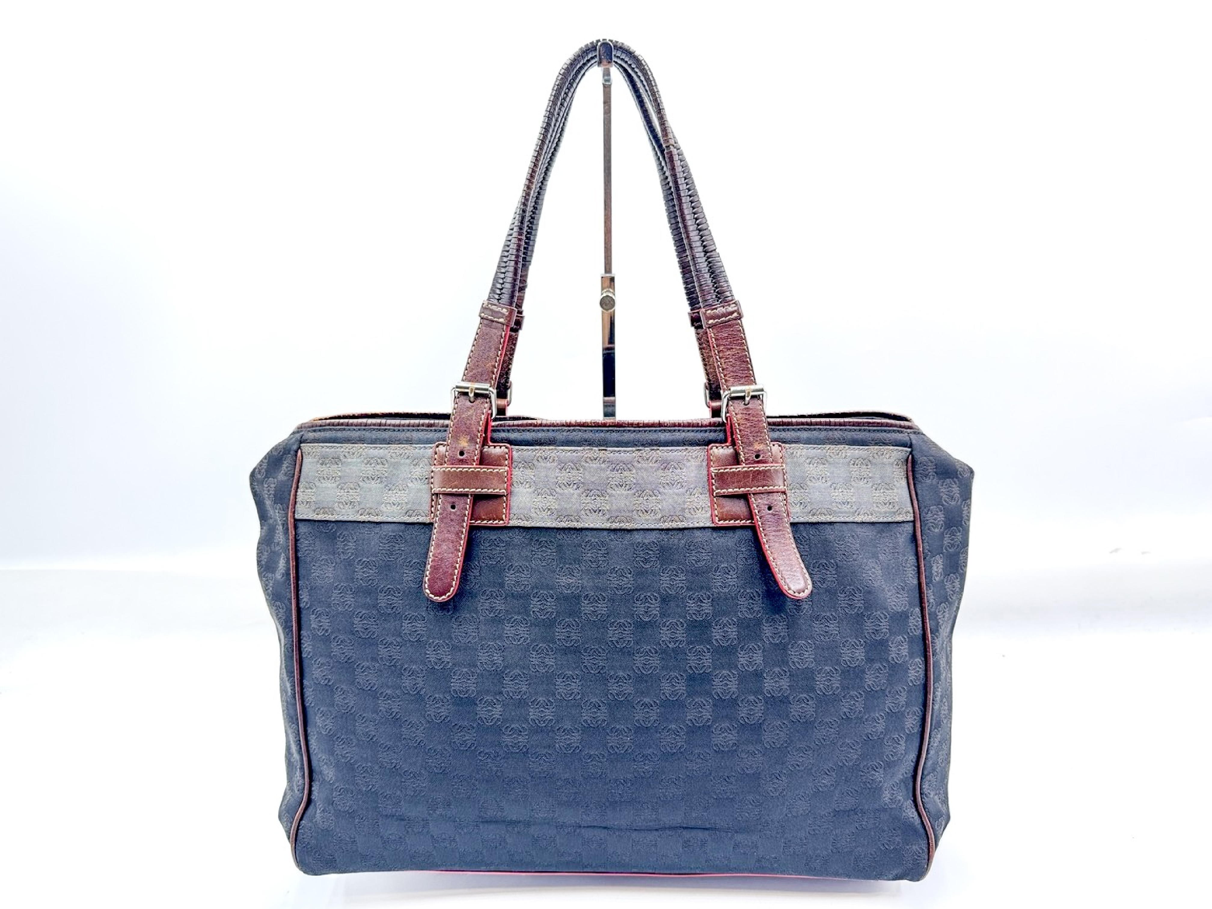Anagram Leather Tote Bag
