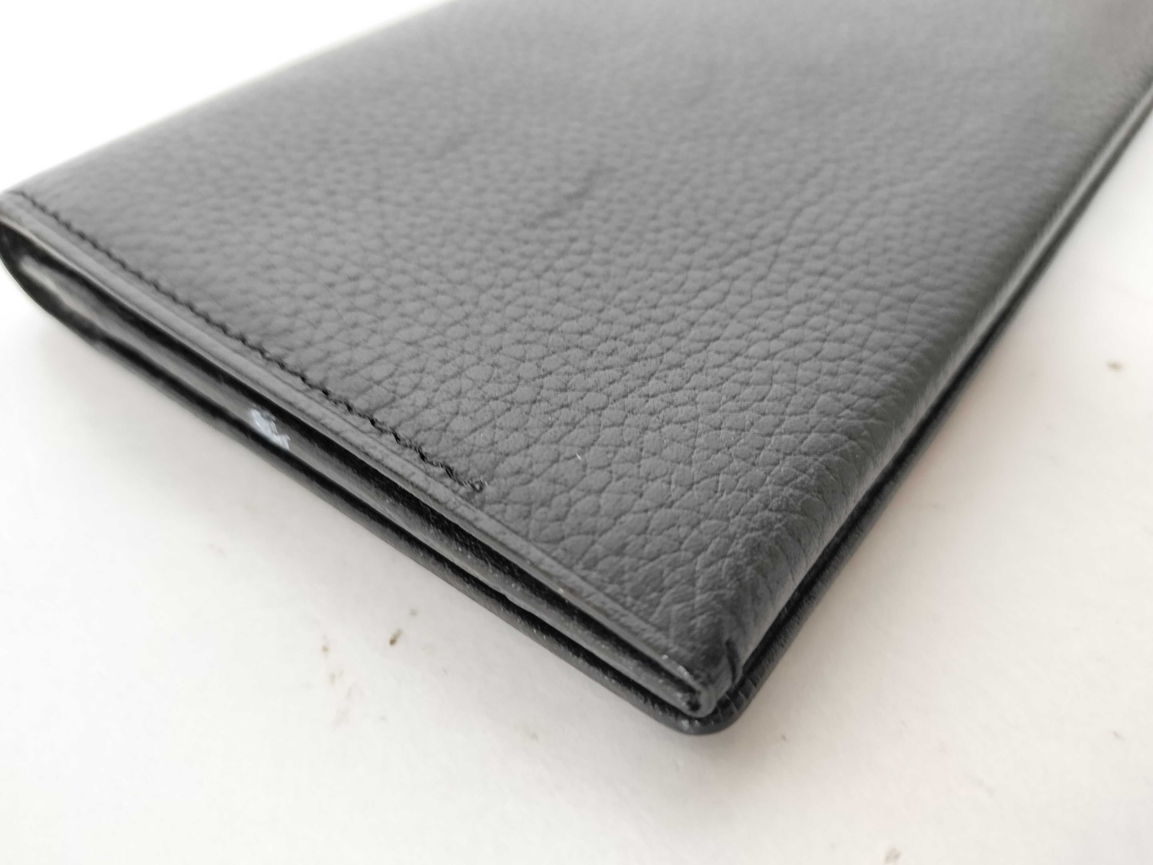 Black Label Burberry Leather Folding Wallet Black Wallet — view 3