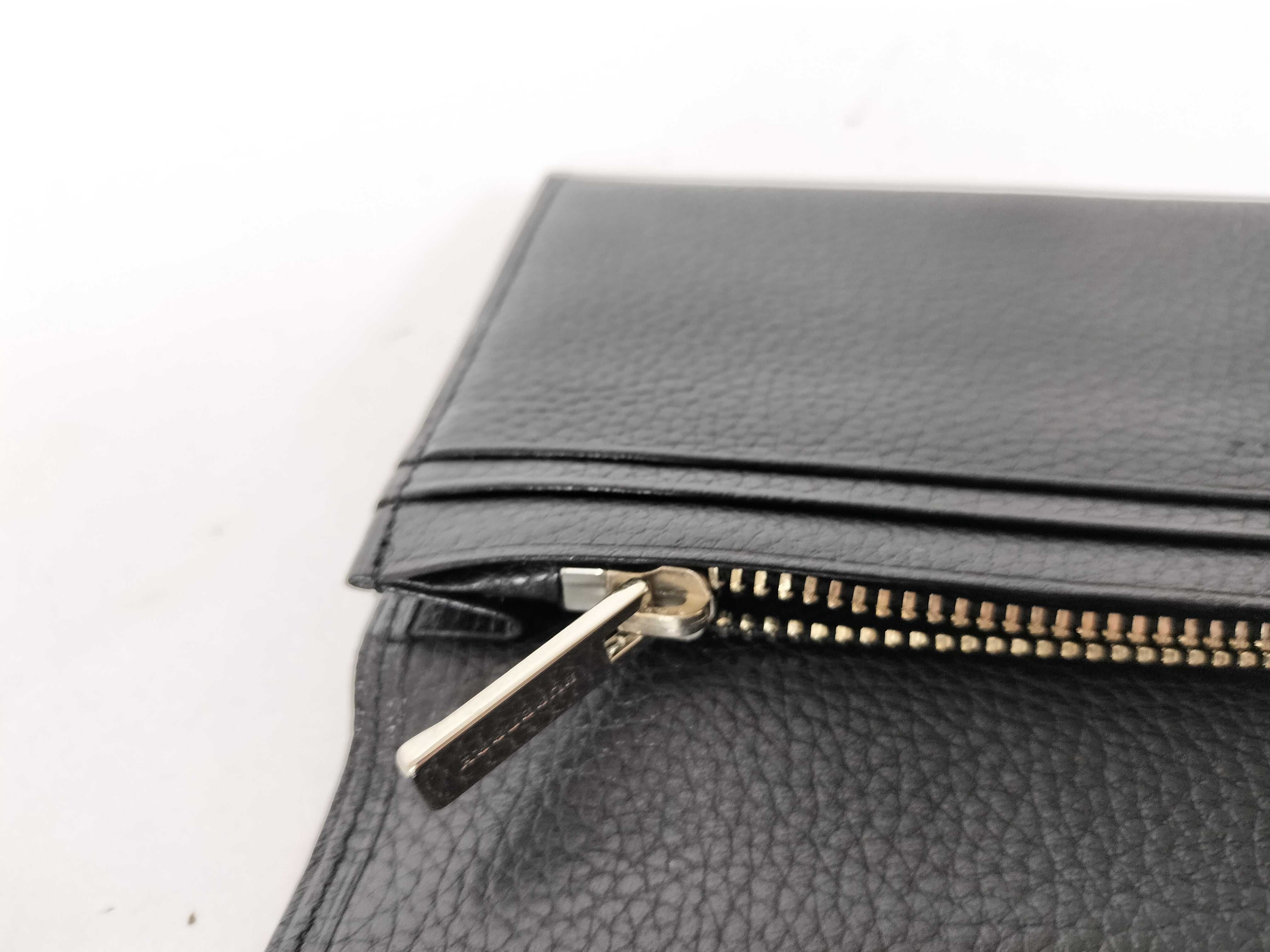 Black Label Burberry Leather Folding Wallet Black Wallet — view 6