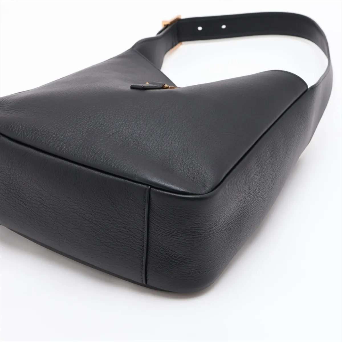 LE 5 A 7 Small Leather Shoulder Bag, Black — view 3