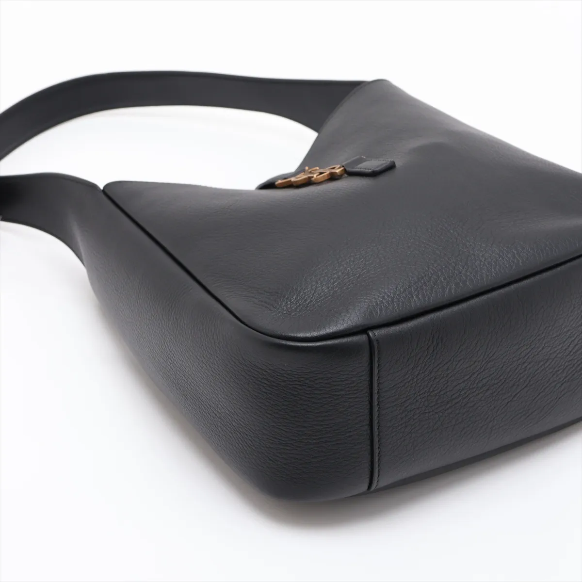 LE 5 A 7 Small Leather Shoulder Bag, Black — view 4