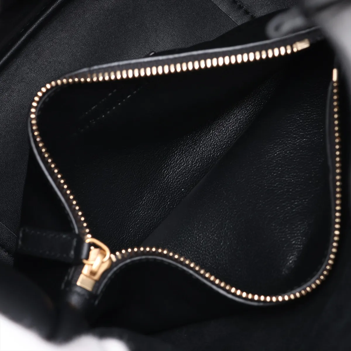 LE 5 A 7 Small Leather Shoulder Bag, Black — view 8