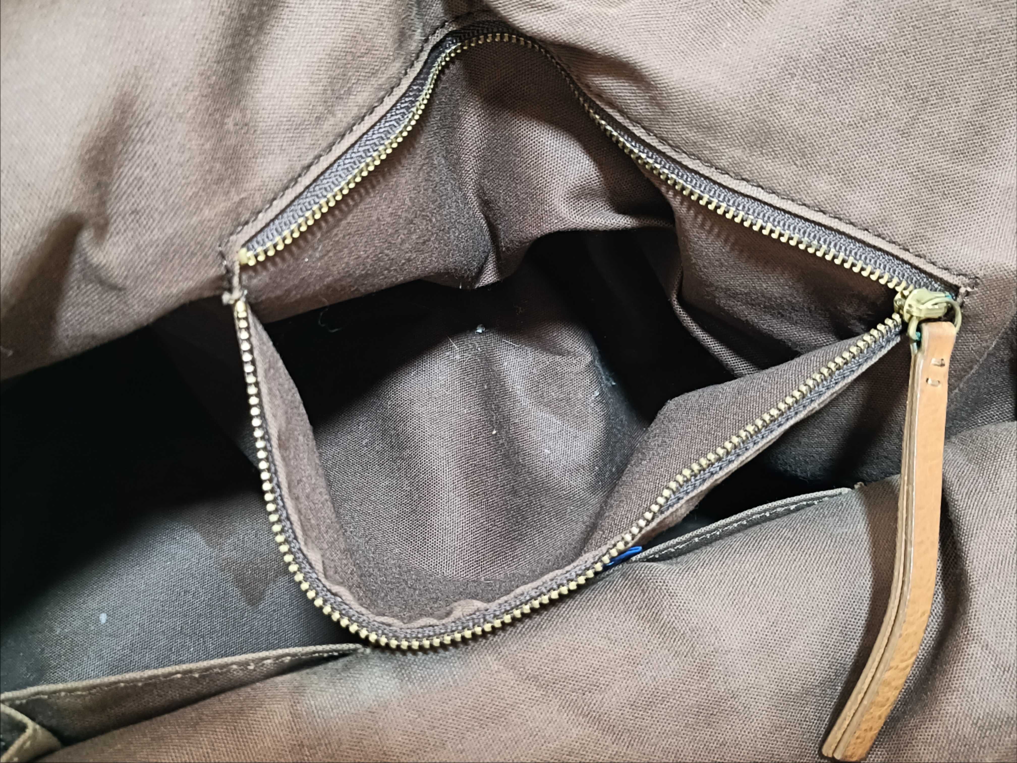 Blue Label Denim Leather Tote Bag — view 11