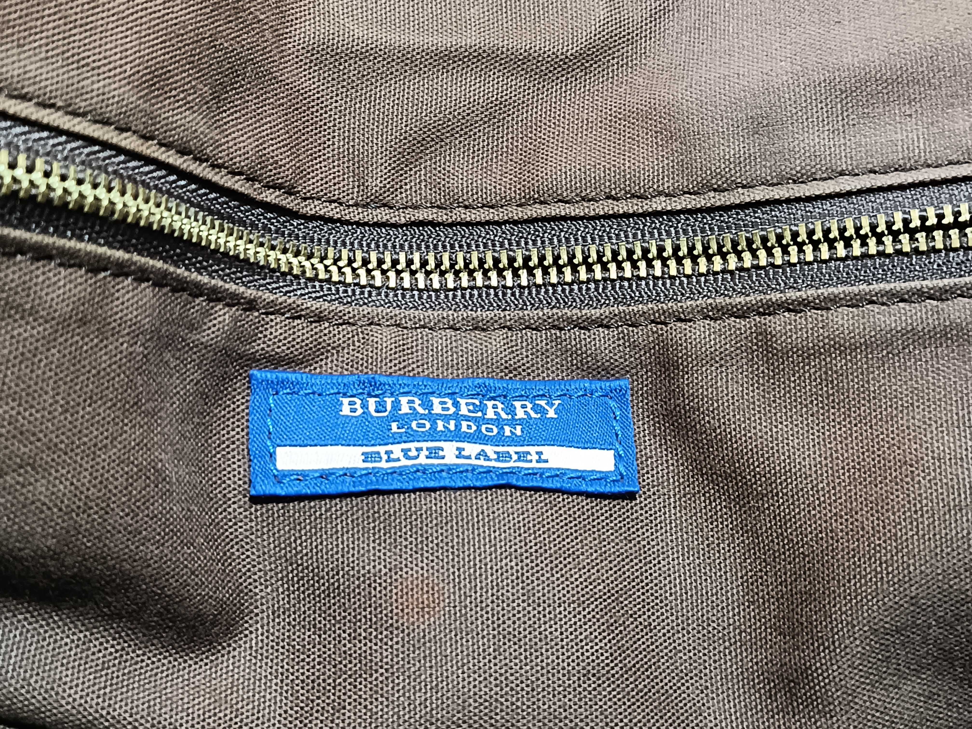 Blue Label Denim Leather Tote Bag — view 12