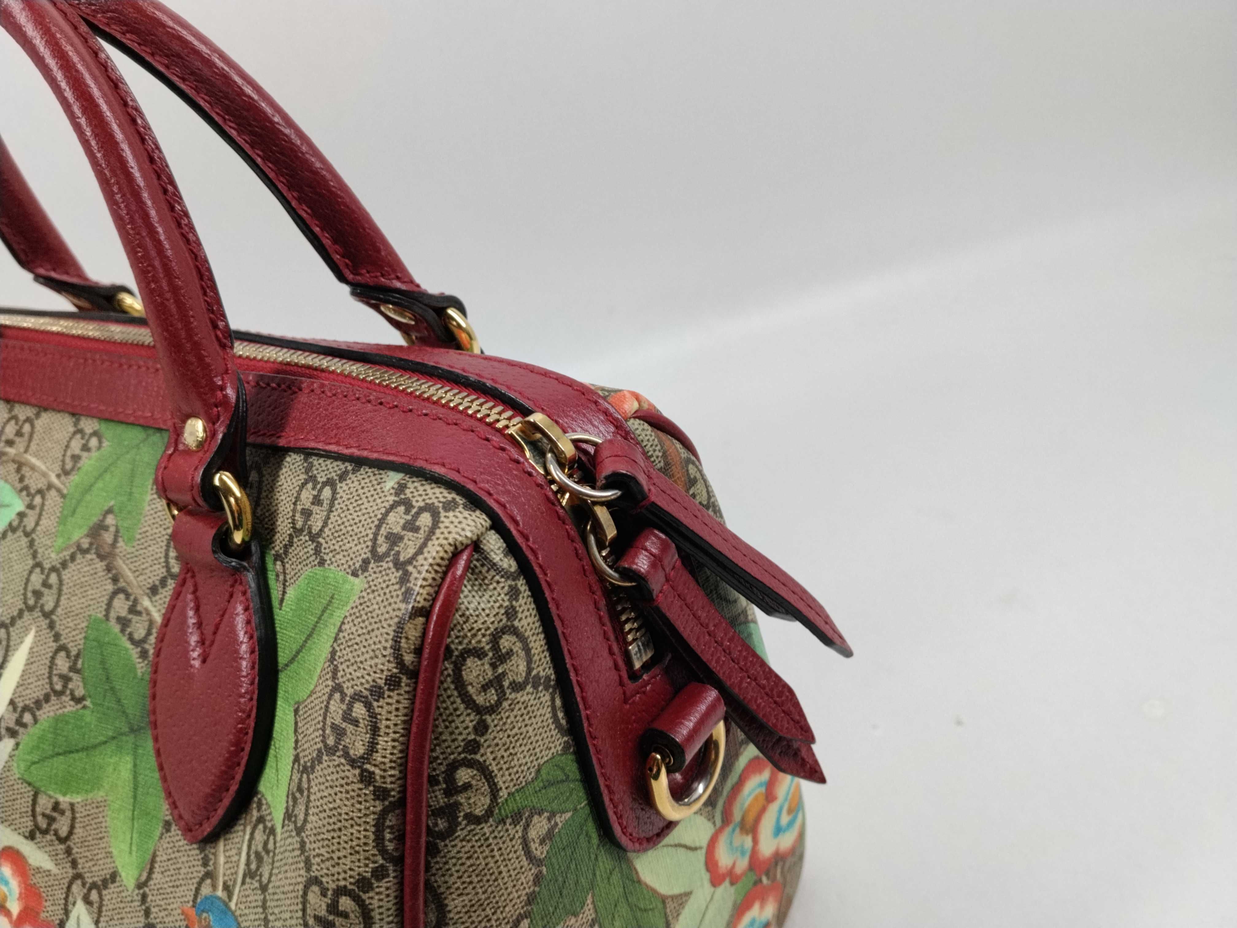 GG Supreme PVC x Leather 2-Way Handbag, Beige, 409529 (Handbag) — view 5