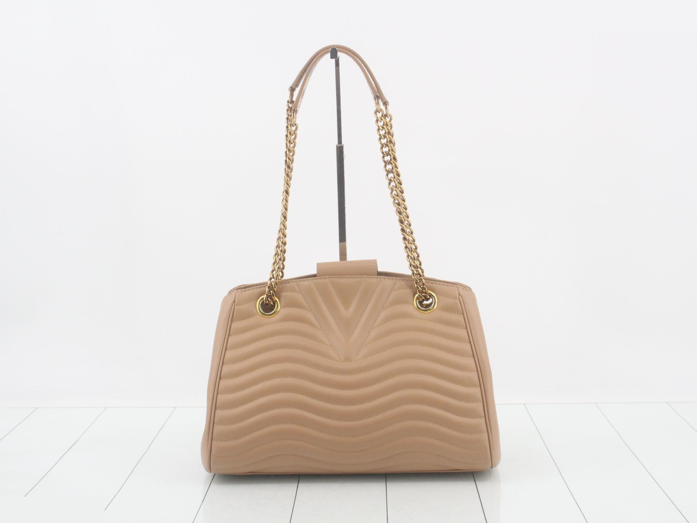 New Wave Chain Tote, Noisette, Gold Hardware — view 2
