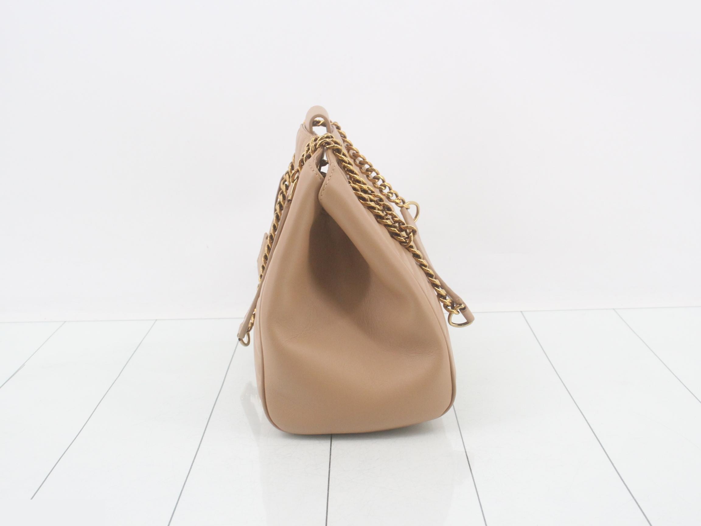 New Wave Chain Tote, Noisette, Gold Hardware — view 3