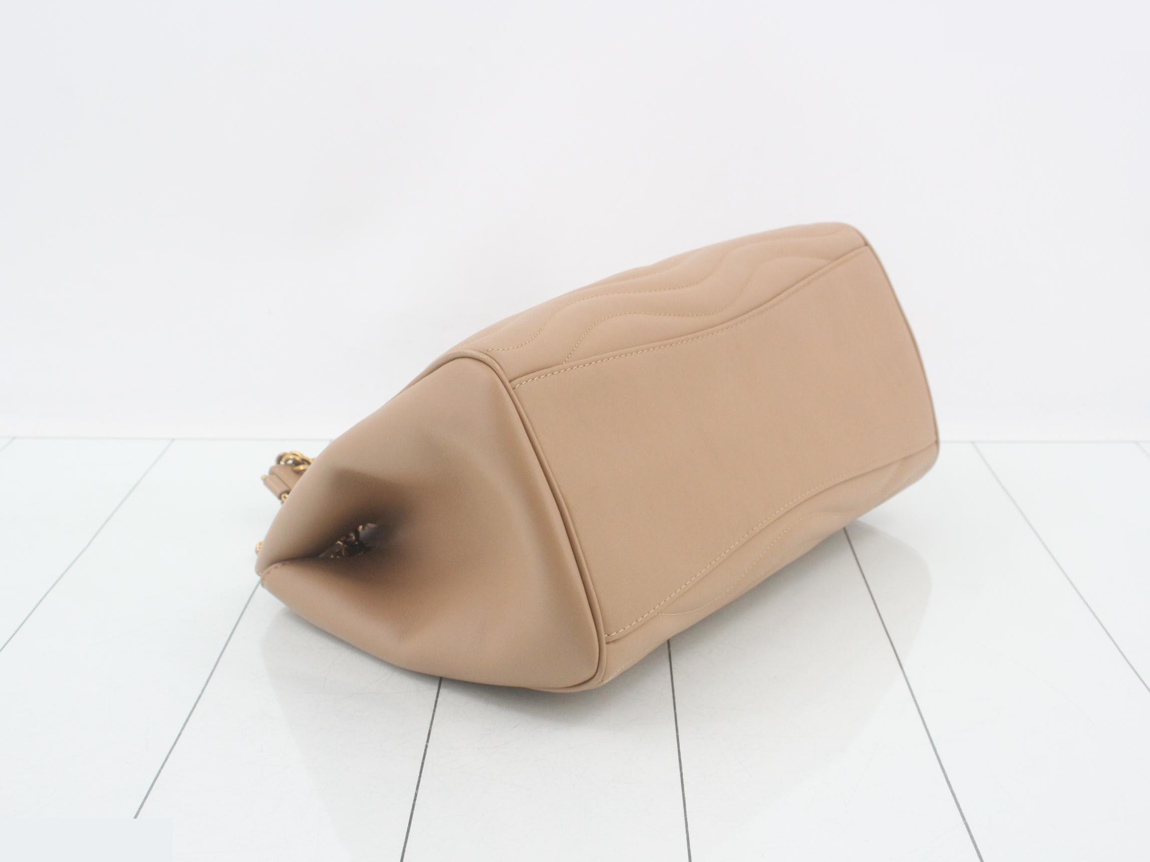 New Wave Chain Tote, Noisette, Gold Hardware — view 5