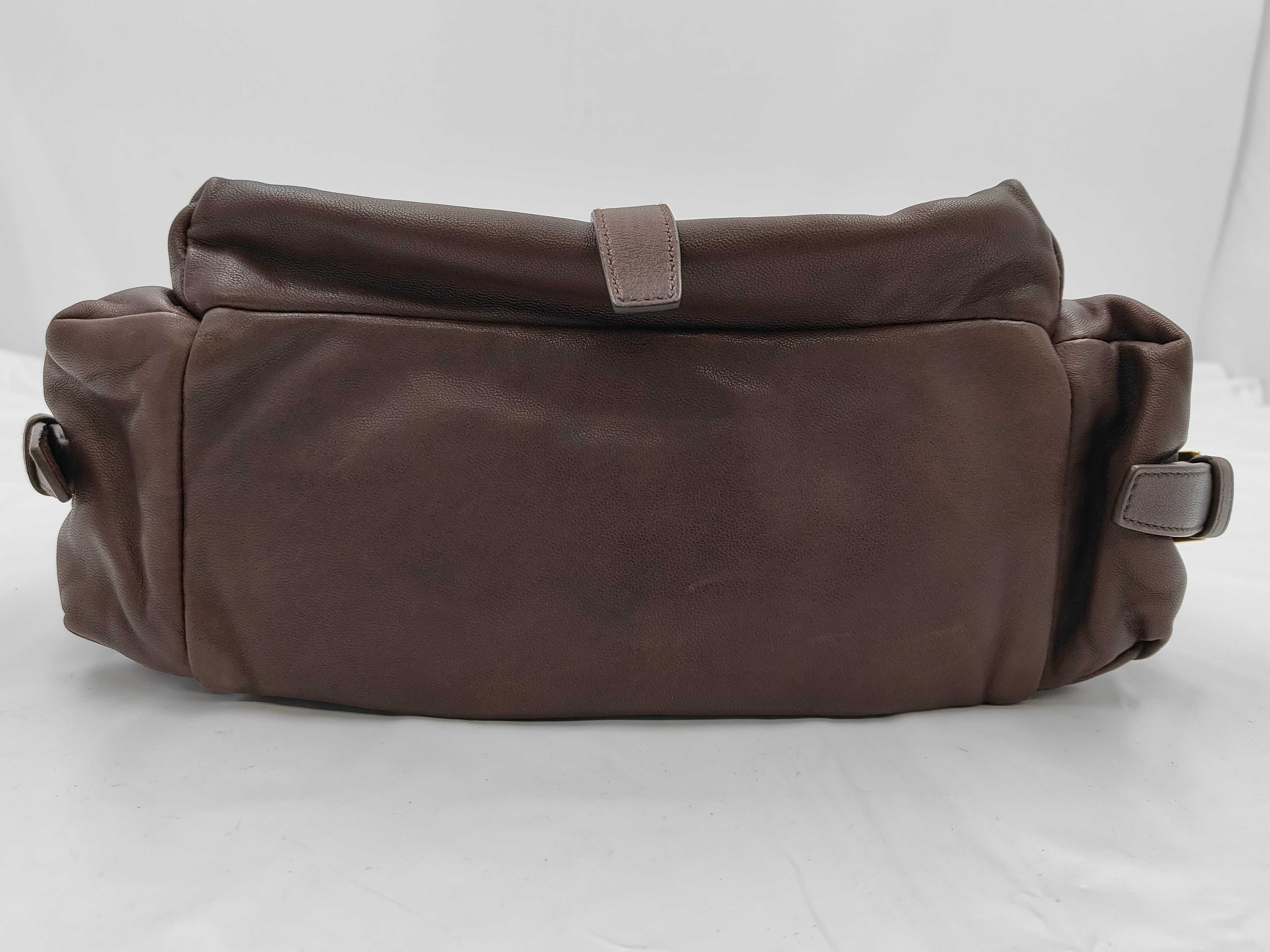 Brown Lambskin Explorer Medium Shoulder Bag 1BD394 — view 7