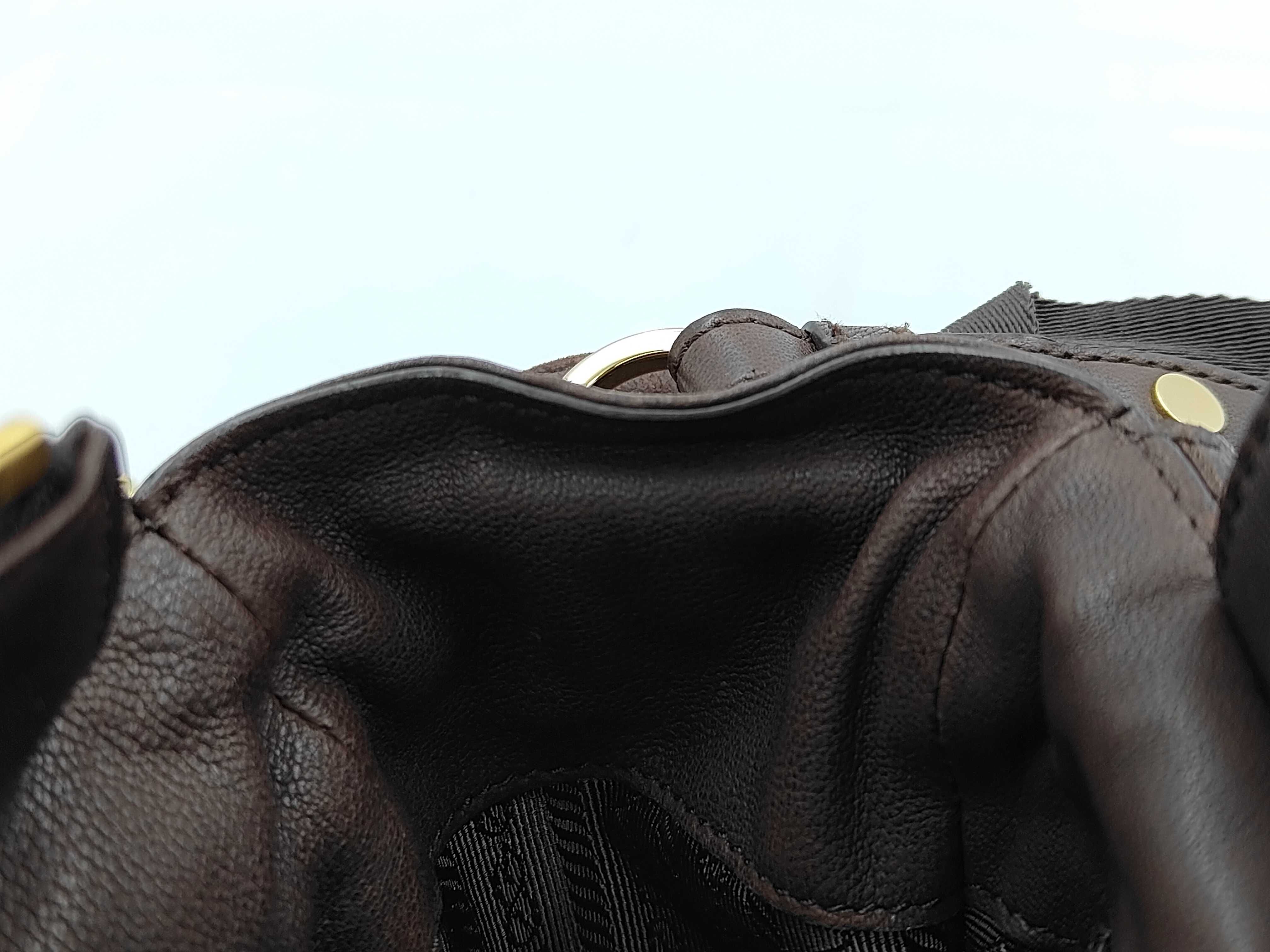 Brown Lambskin Explorer Medium Shoulder Bag 1BD394 — view 10
