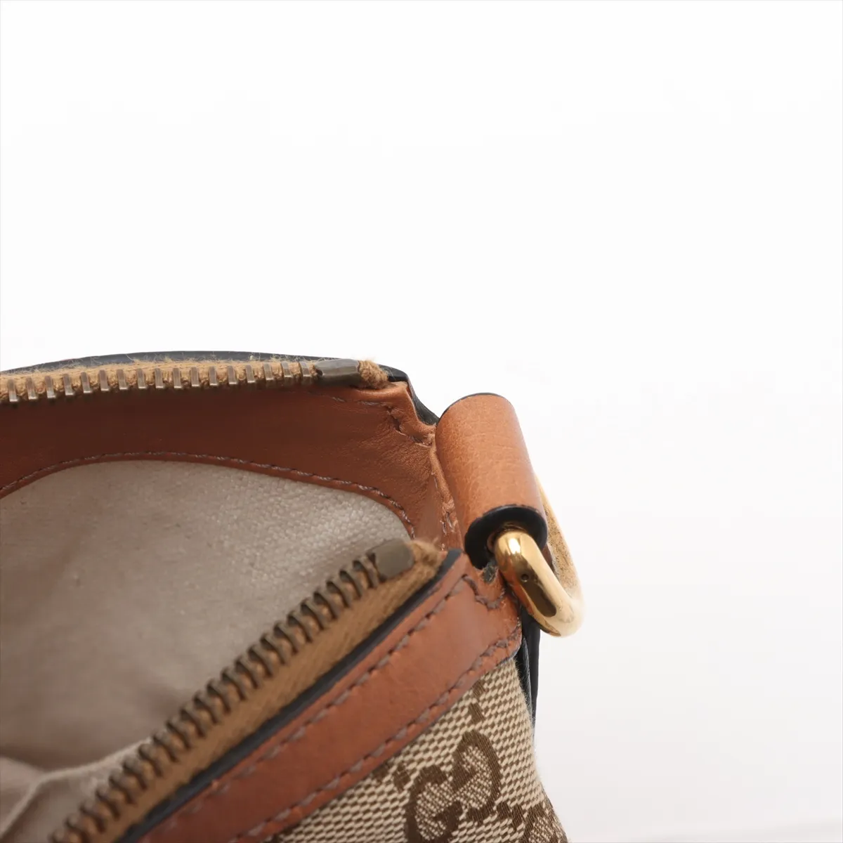GG canvas x leather 2WAY handbag beige x brown 353114 — view 15
