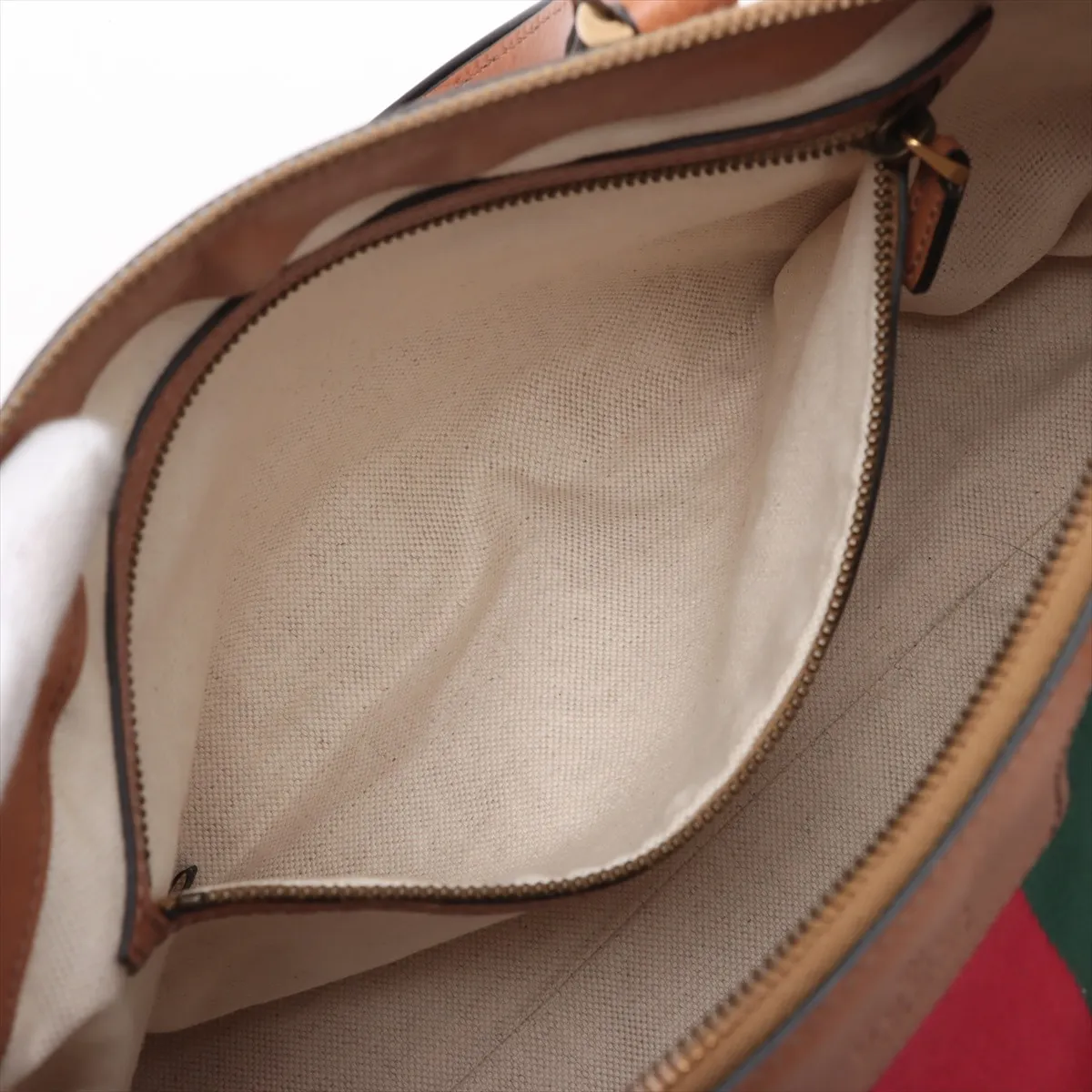 GG canvas x leather 2WAY handbag beige x brown 353114 — view 9