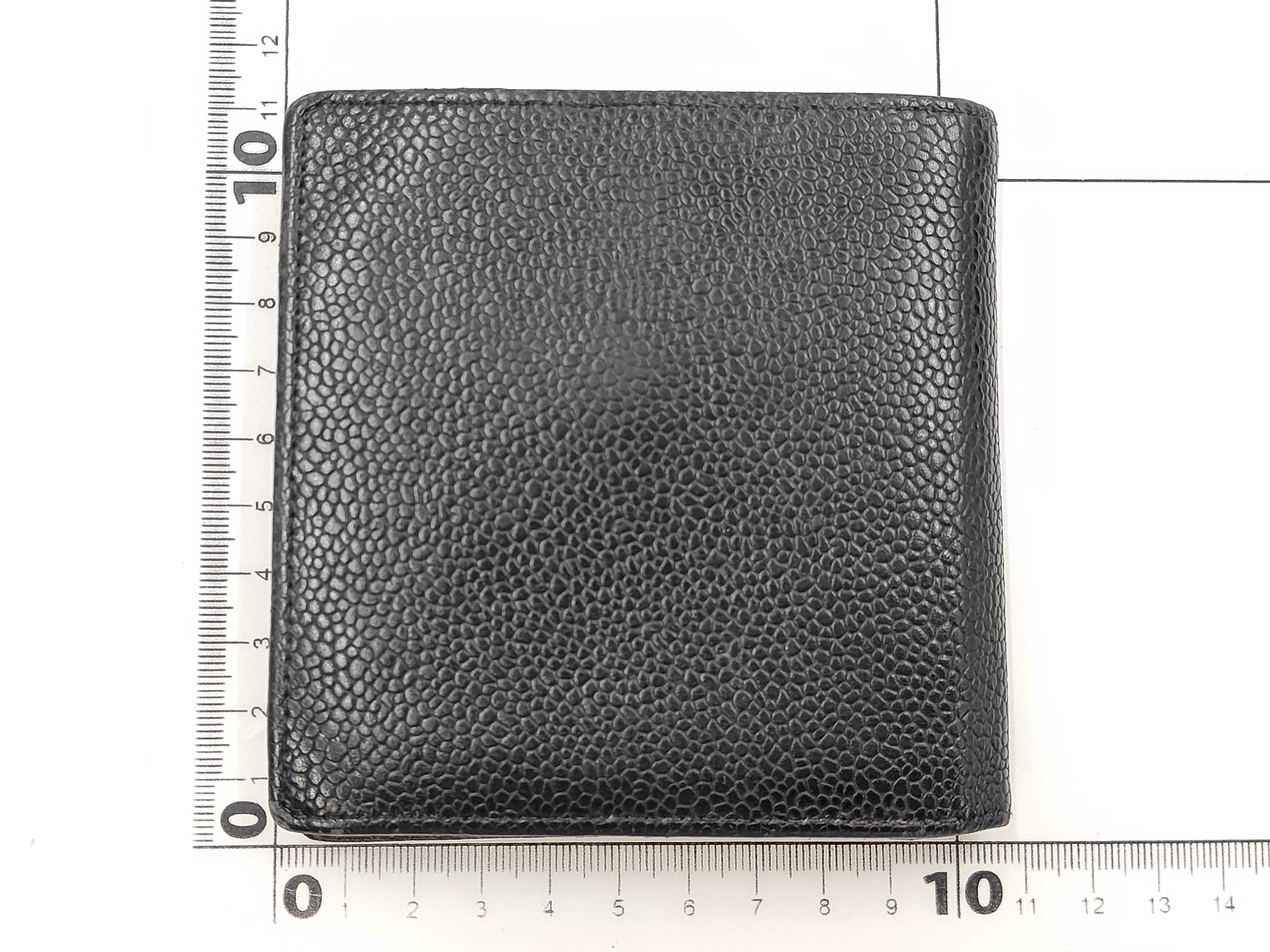 Coco Mark Caviar Skin Bi-fold Wallet (with seal) — view 2