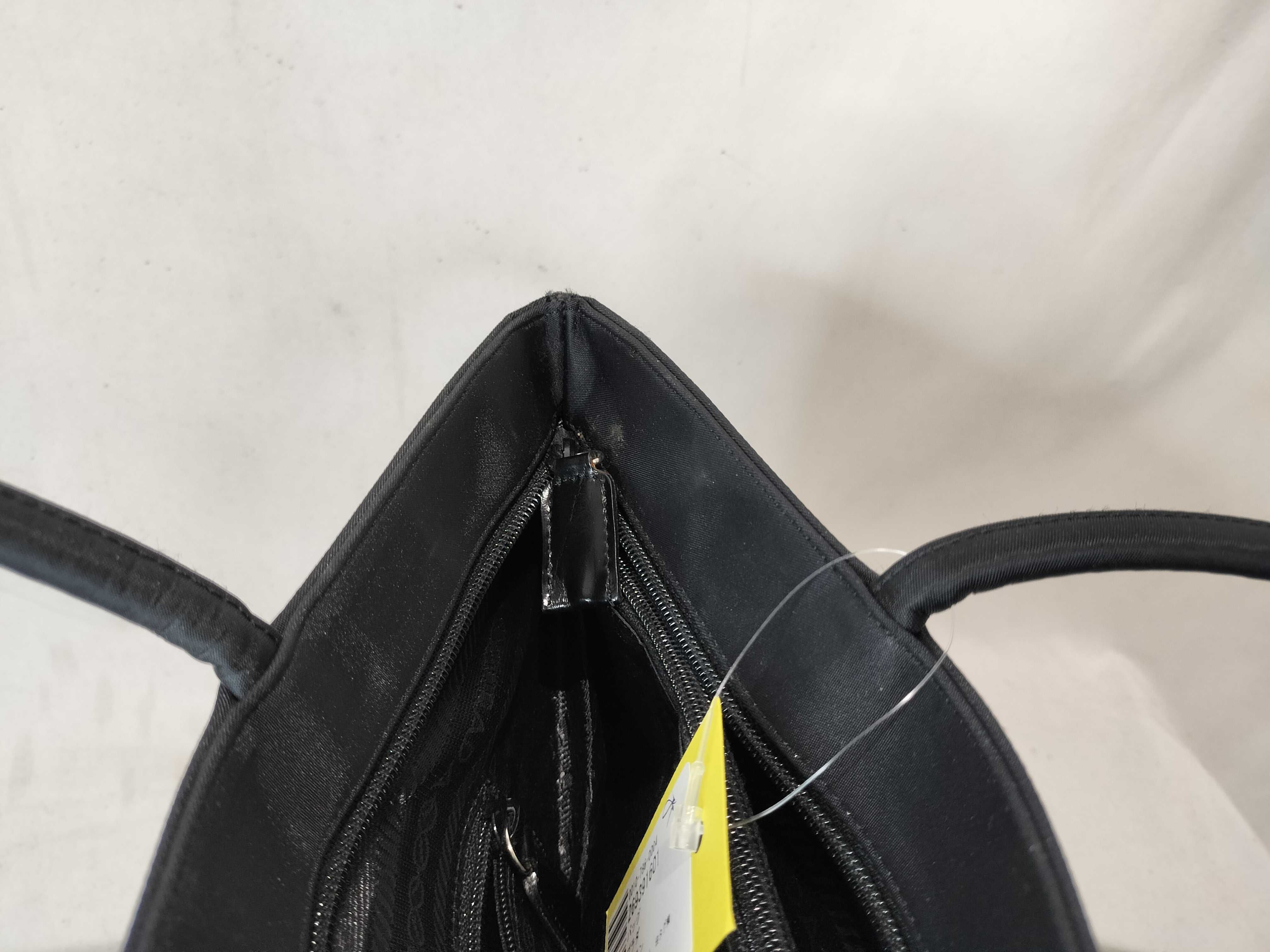 Nylon Triangle Logo Tote Bag (White, No Tag) - Handbag — view 12