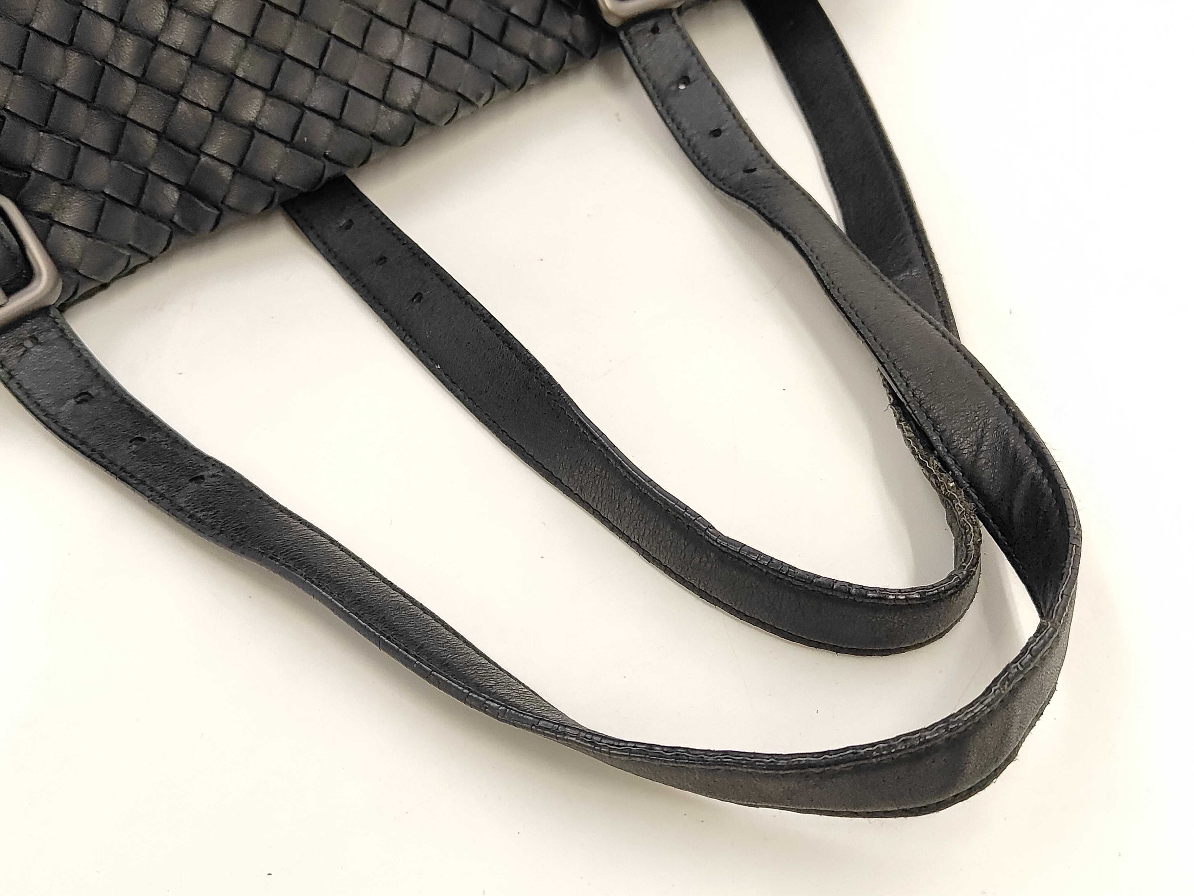 Intrecciato Leather Tote Bag — view 5