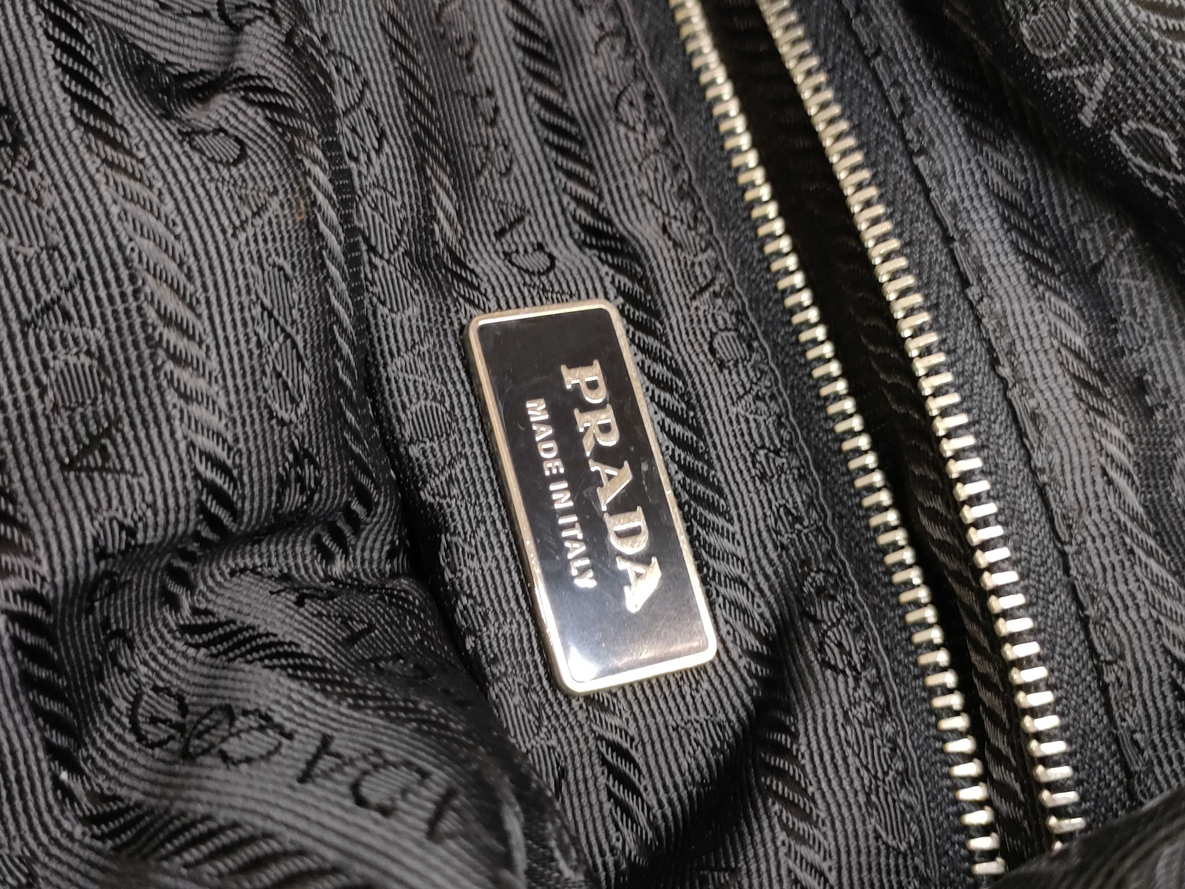 Nylon Prada One-Shoulder Bag, Black, with Card Included. — view 11