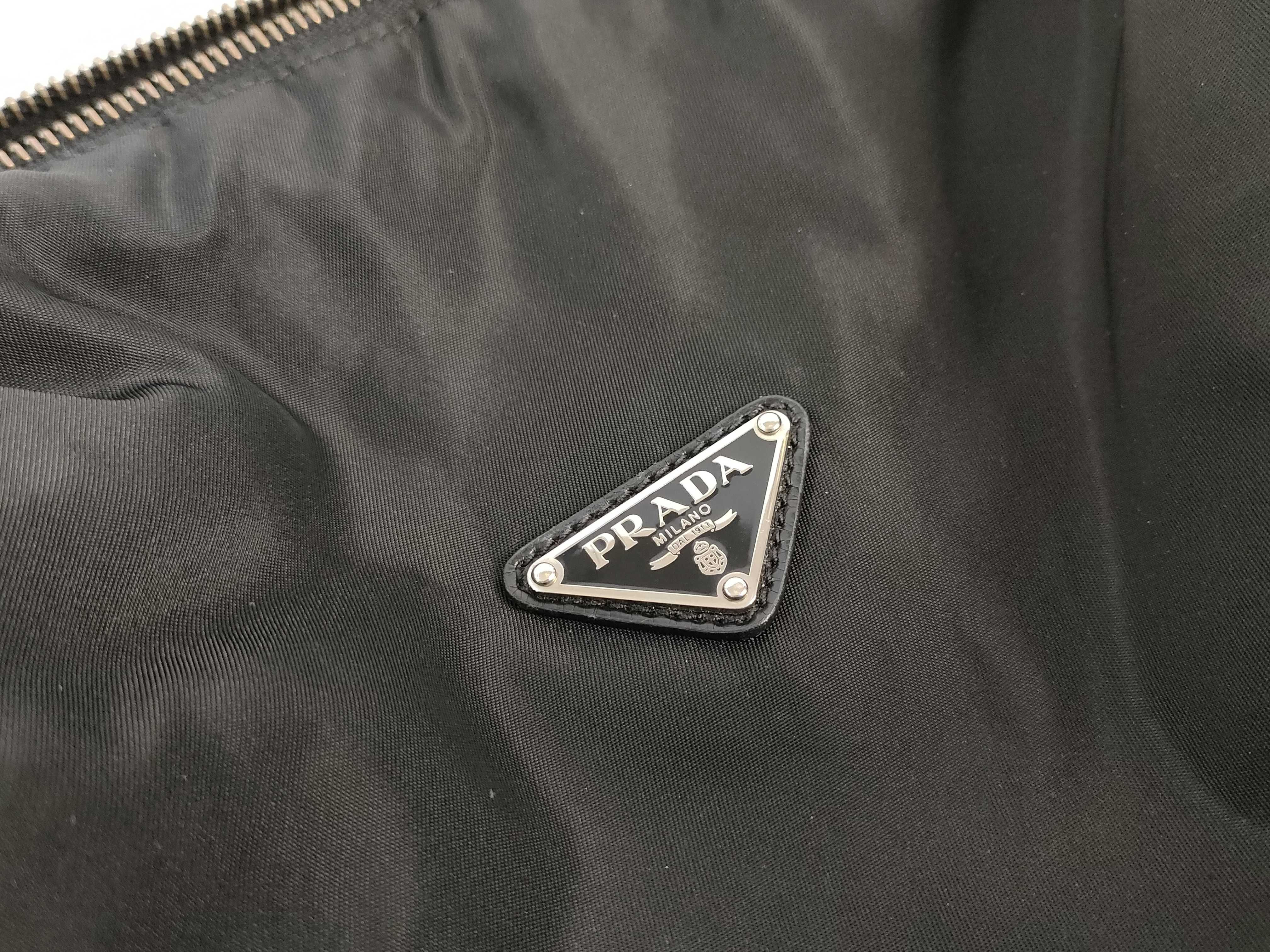 Nylon Prada One-Shoulder Bag, Black, with Card Included. — view 14