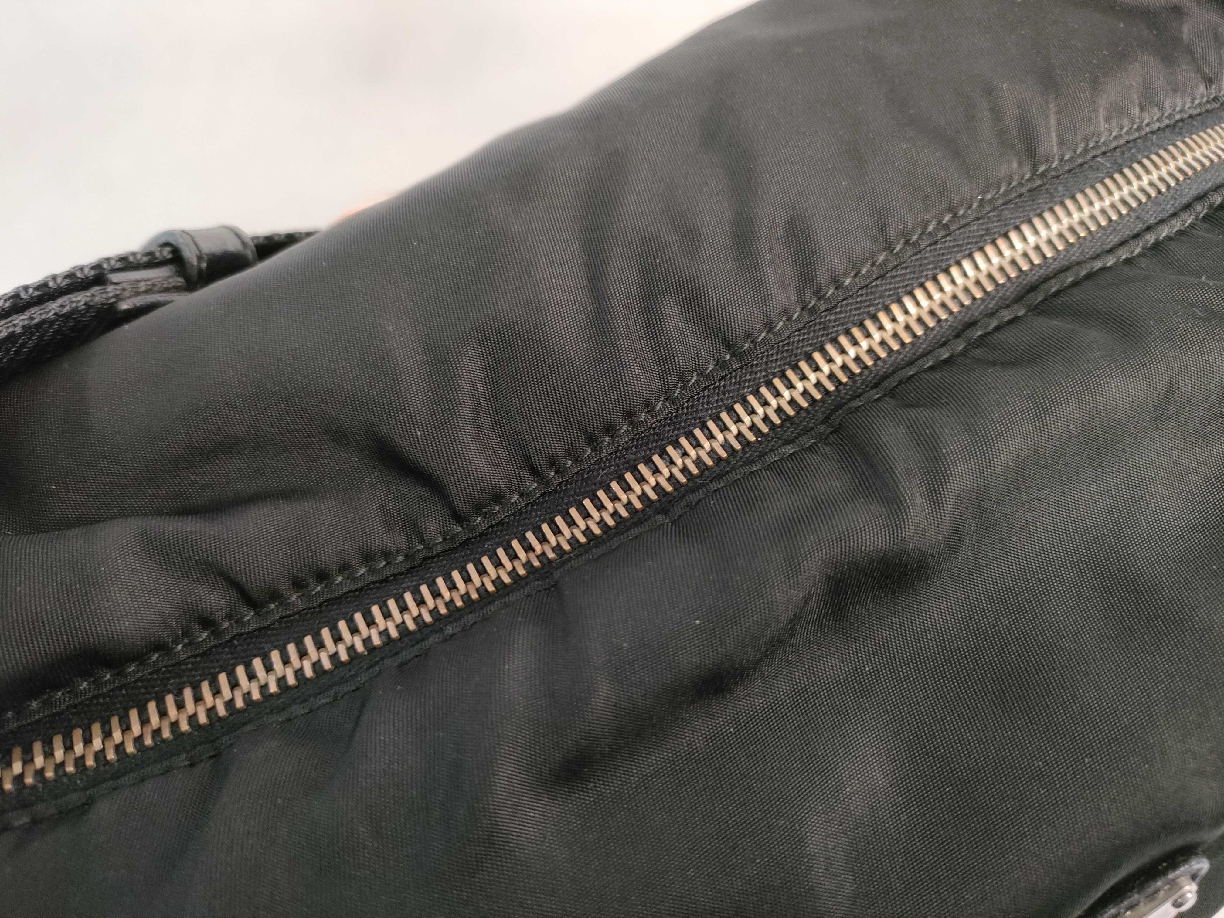Nylon Prada One-Shoulder Bag, Black, with Card Included. — view 8