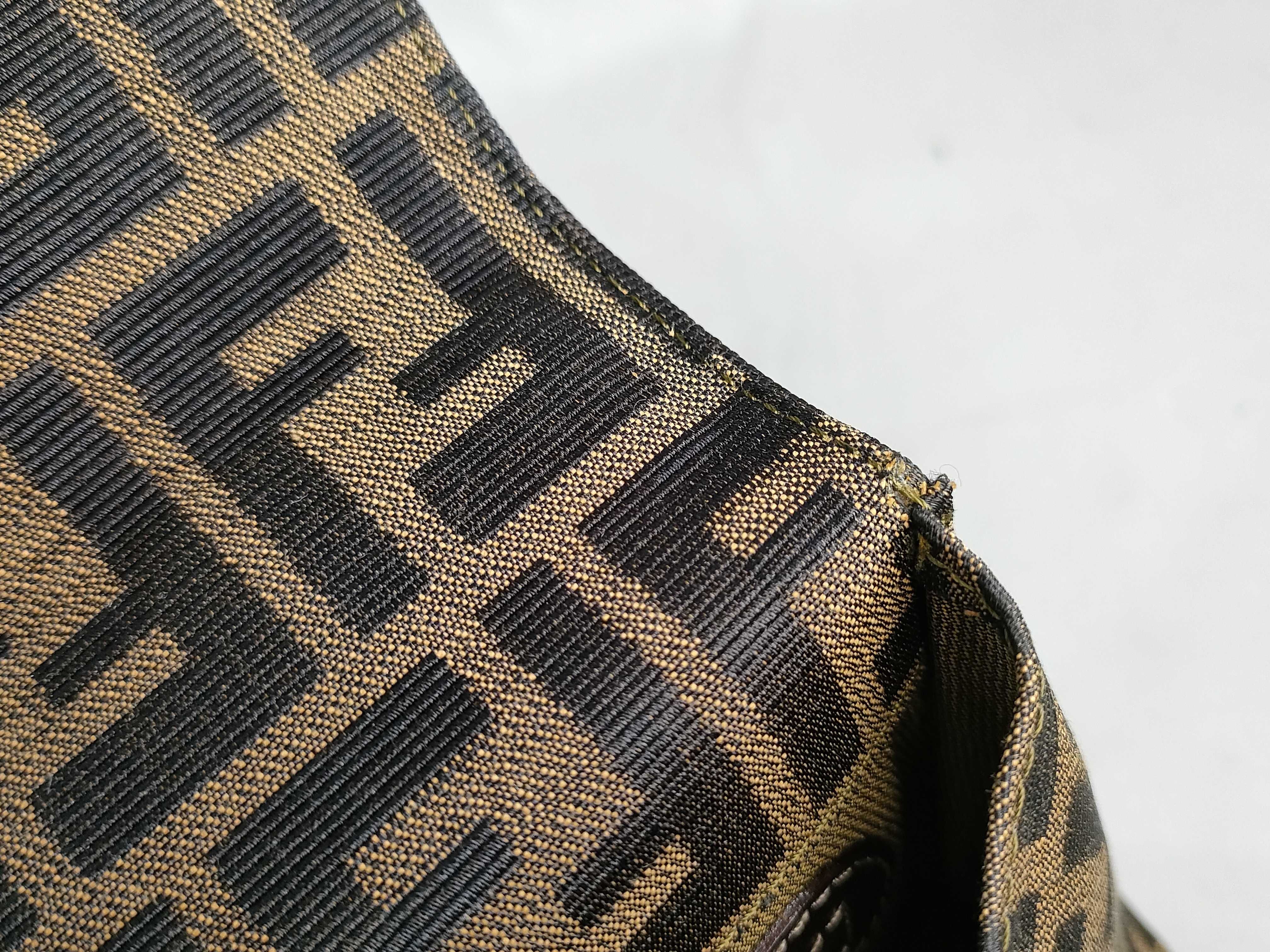 Zucca pattern Fendi Zucca canvas handbag Brown handbag — view 14