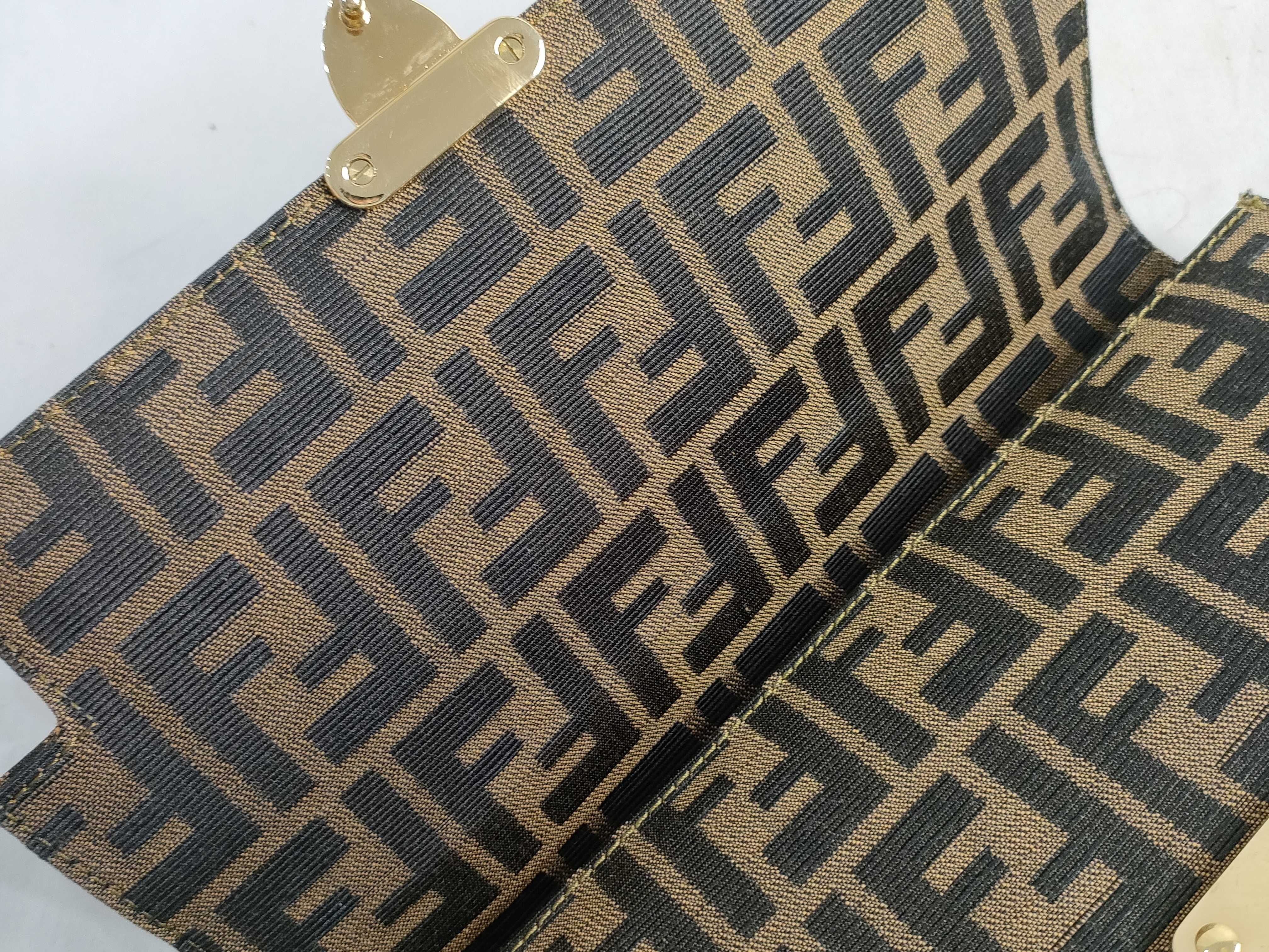 Zucca pattern Fendi Zucca canvas handbag Brown handbag — view 9